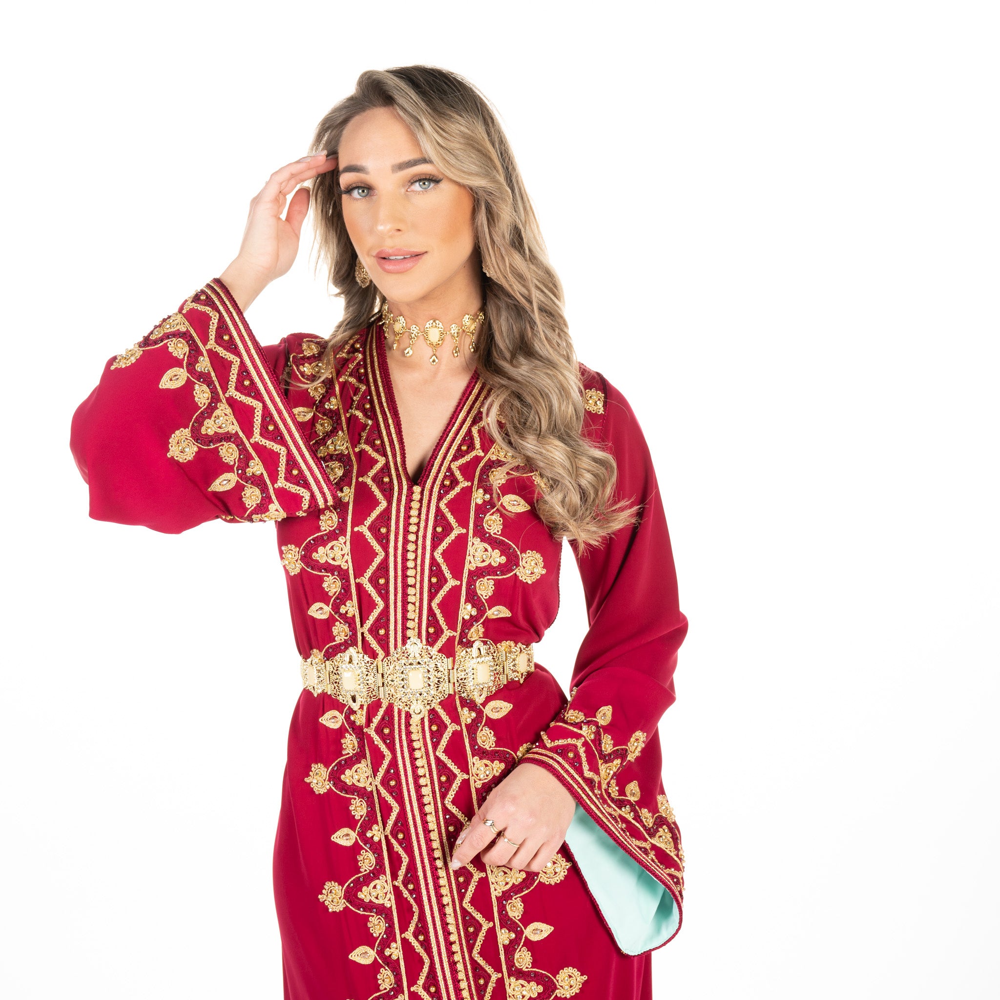 Caftan Sarina Pomegrante