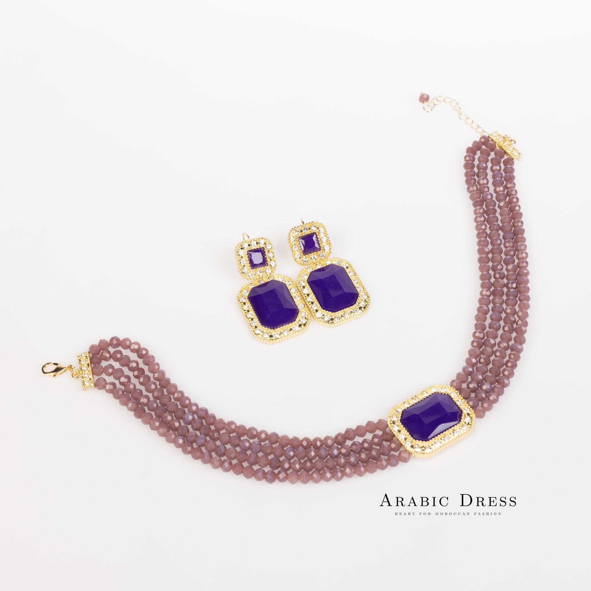 Purple Mi-So Necklace set