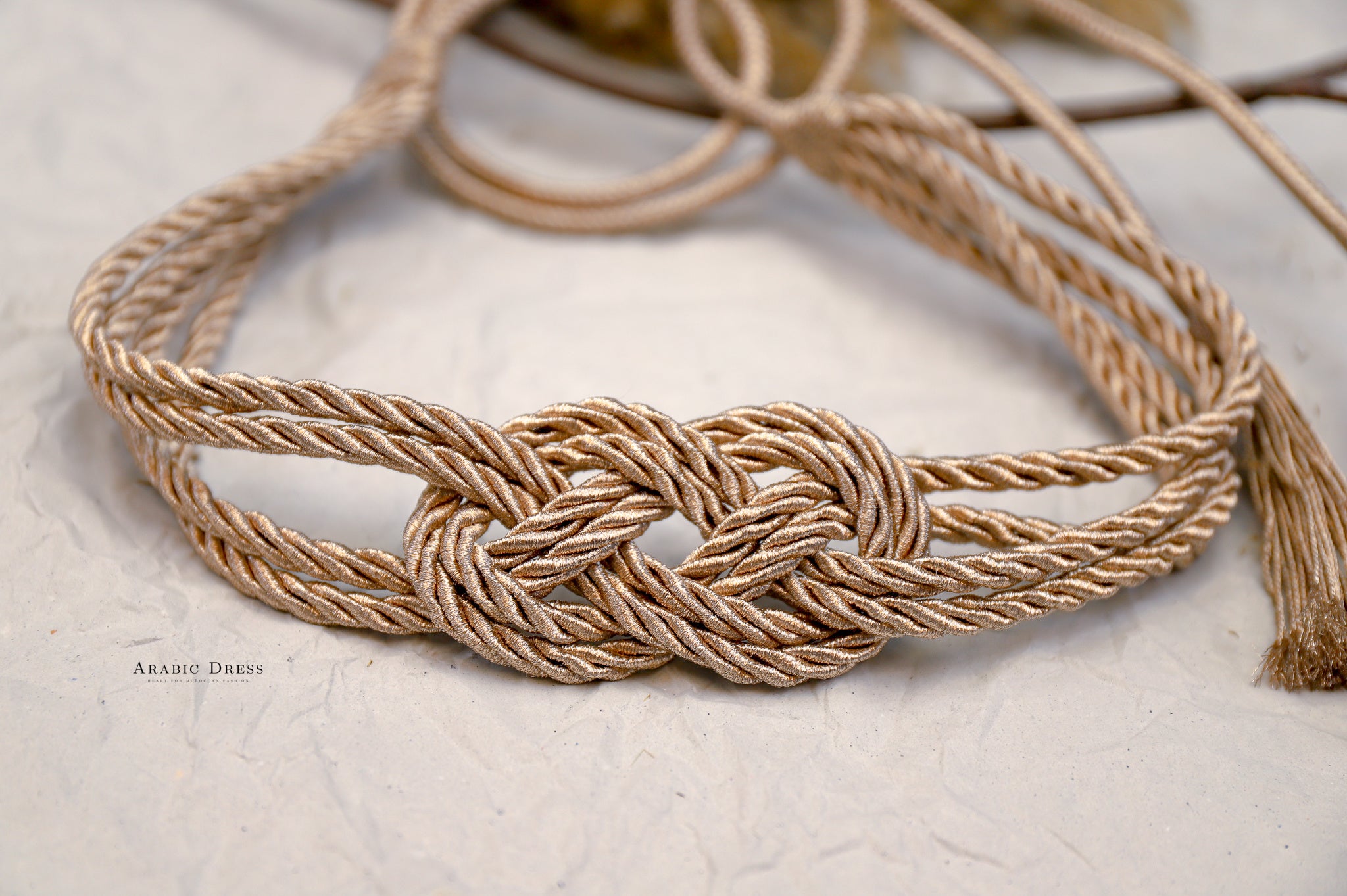 Light Bronze Rope Belt Ami