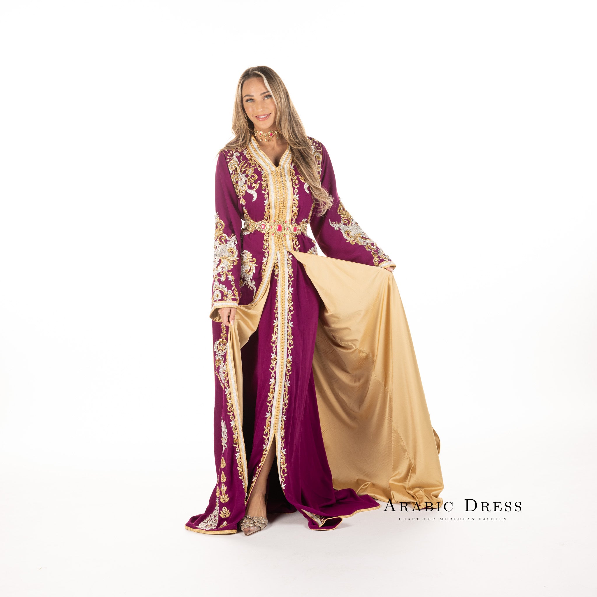 Caftan Louiza Magenta