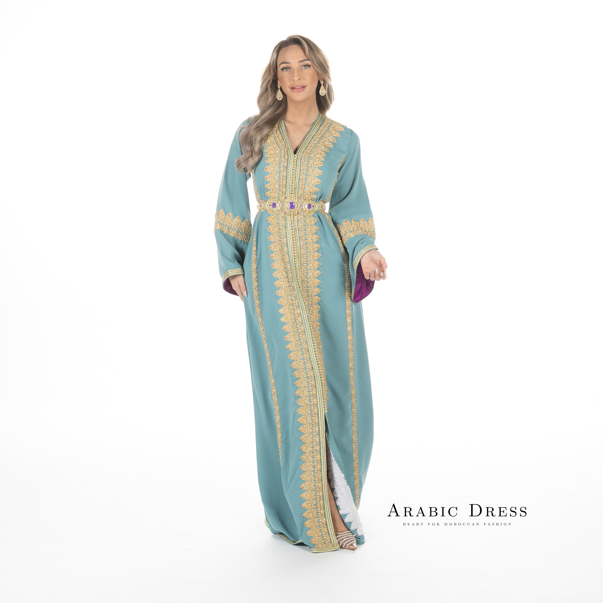 Caftan Manar Mintgreen