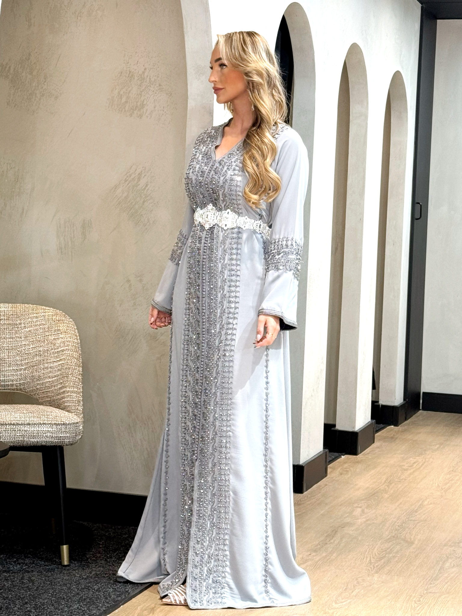 Caftan Lamyae Grey