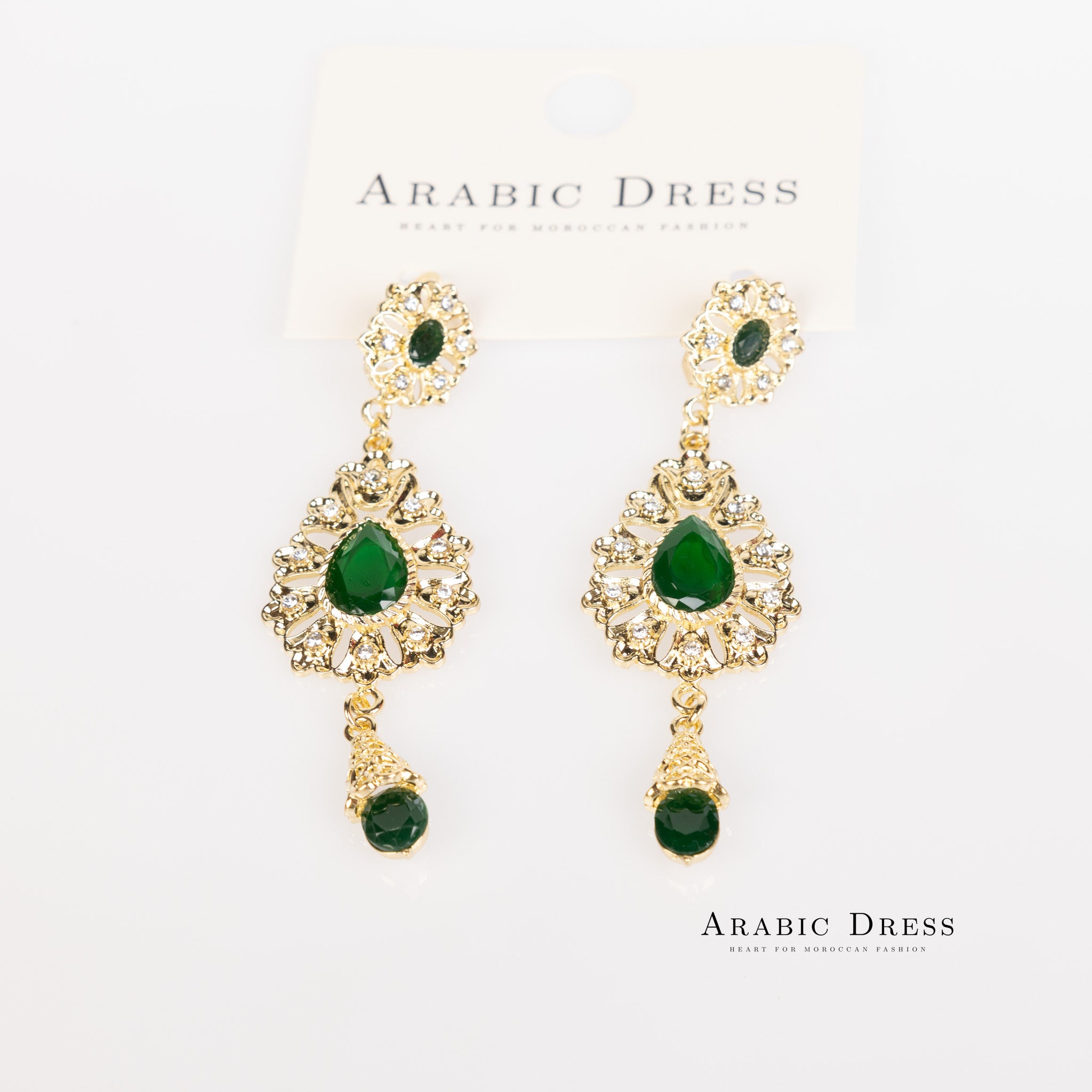 Darkgreen Ara Earrings