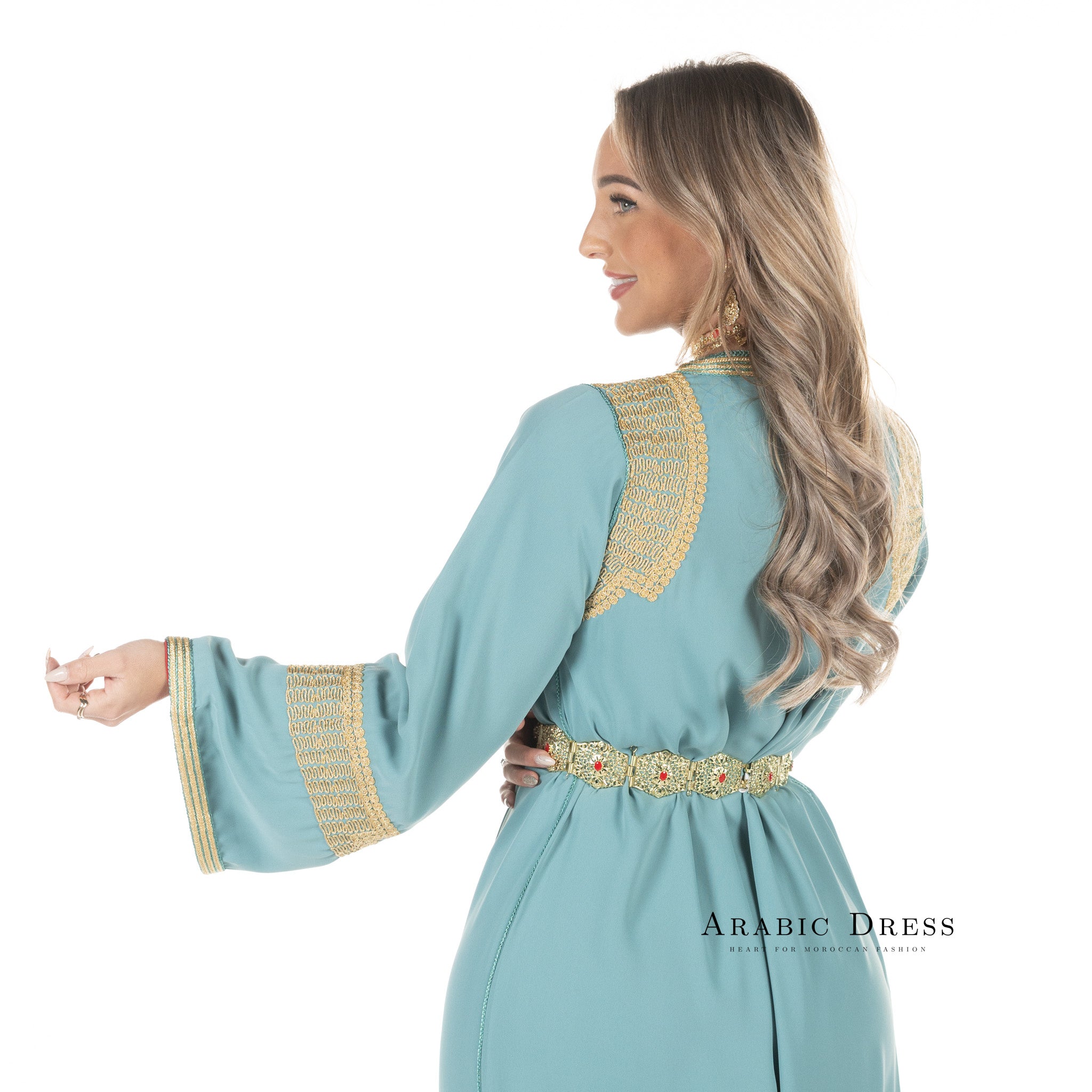 Caftan Hafsa Darkseagreen
