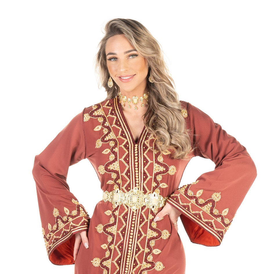 Caftan Sarina Dark Orange
