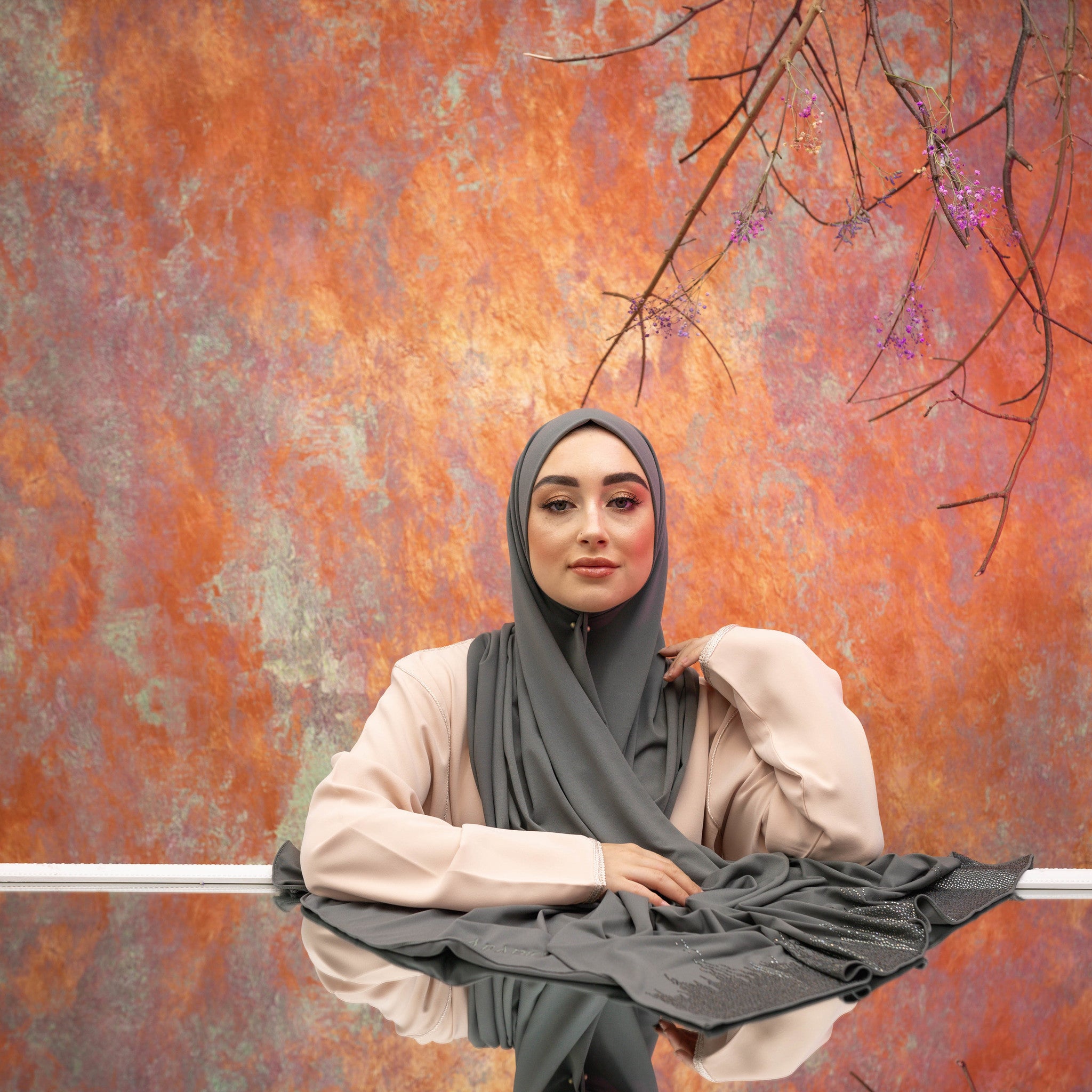 PREMIUM JERSEY HIJAB LIA - TAUPE GRAY