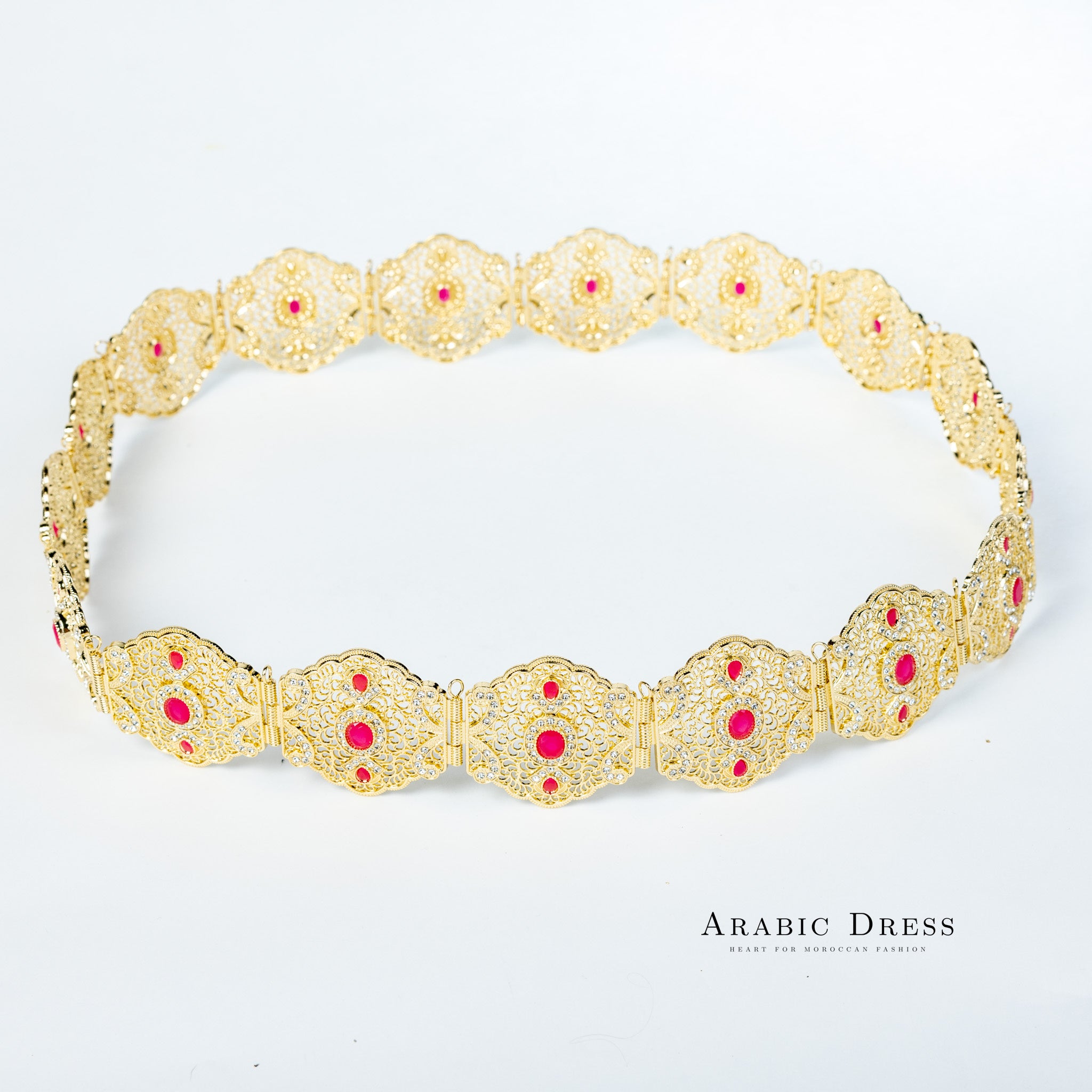 Ahri Gold/Fuchsia Belt