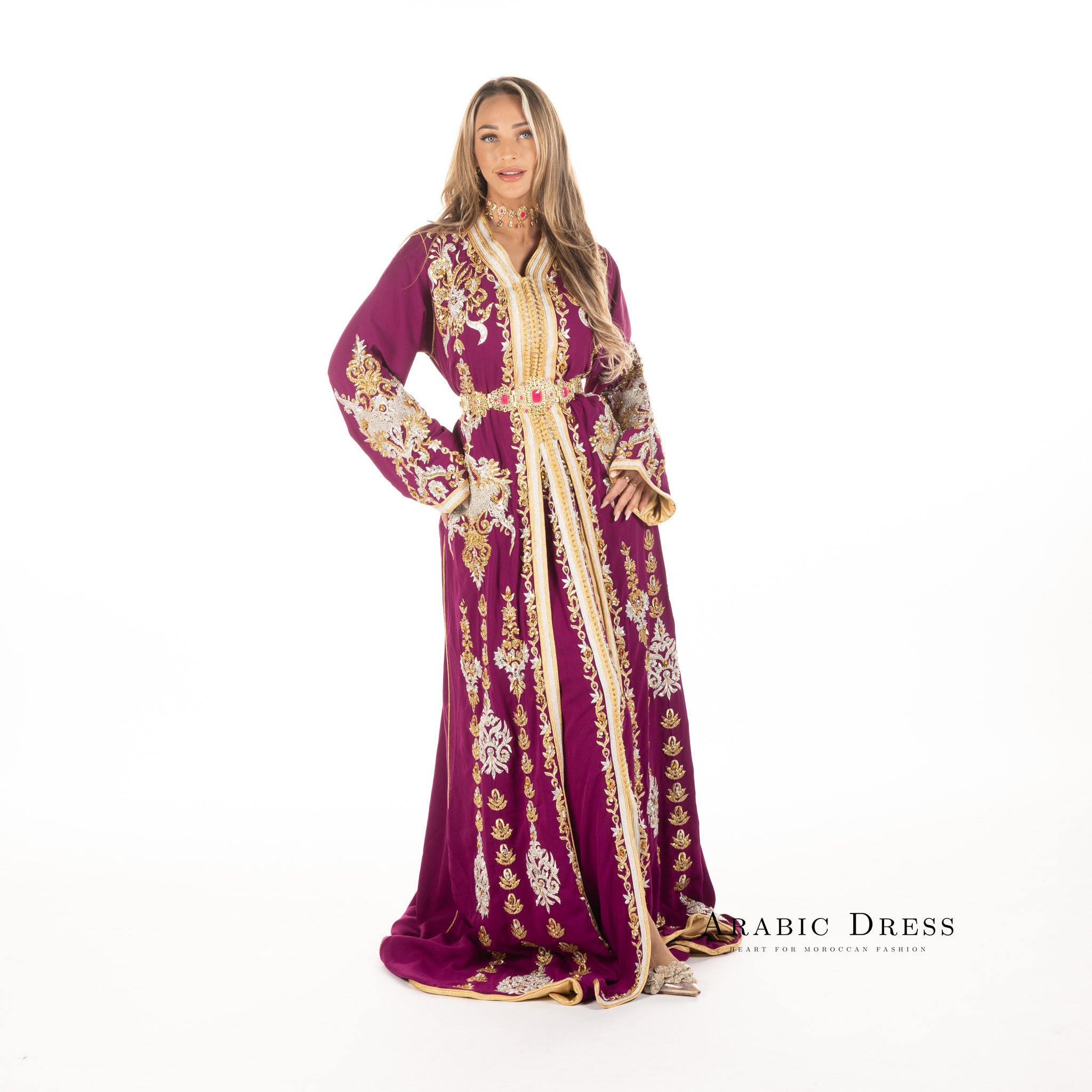 Caftan Louiza Magenta