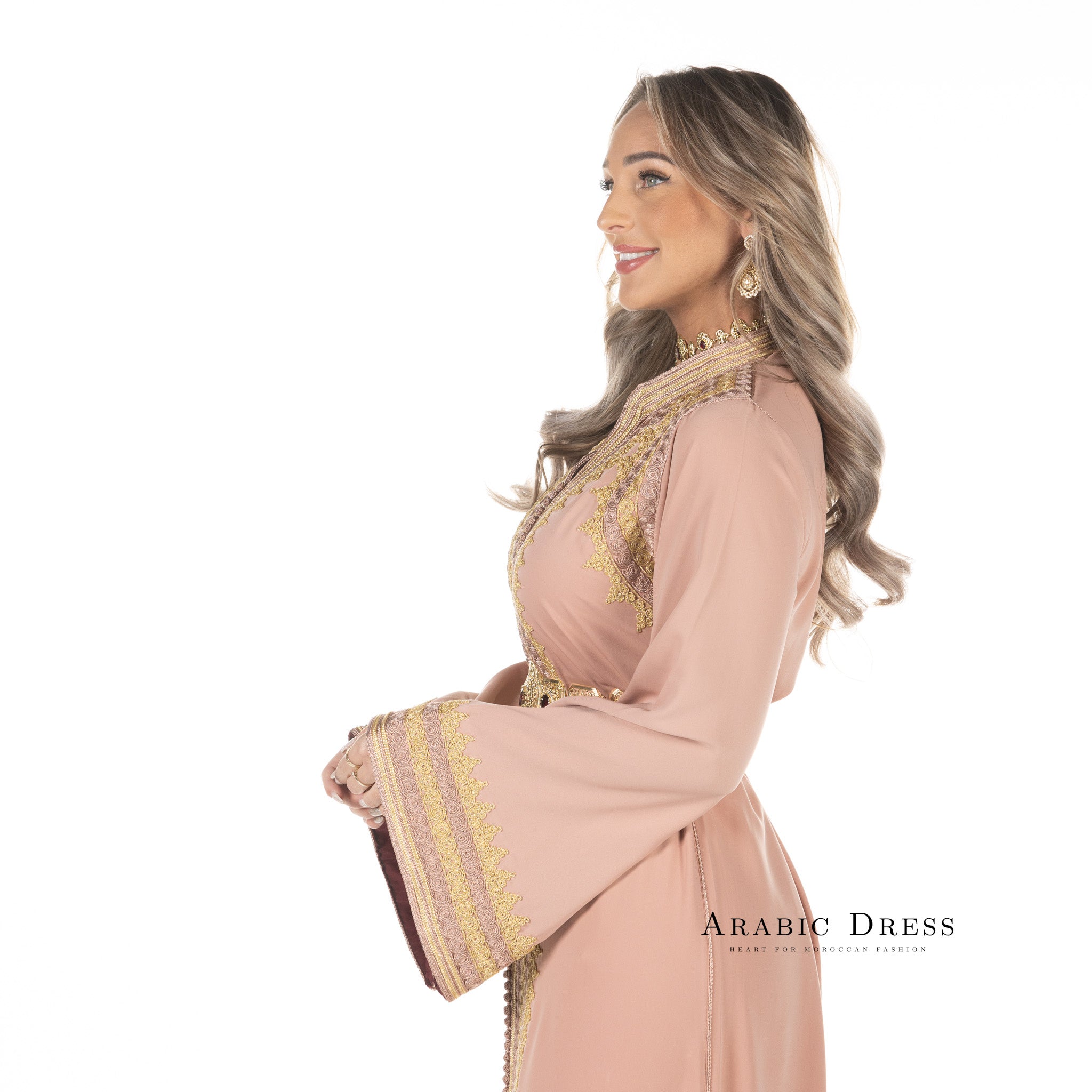 Caftan Tasnim Paleviolet pink