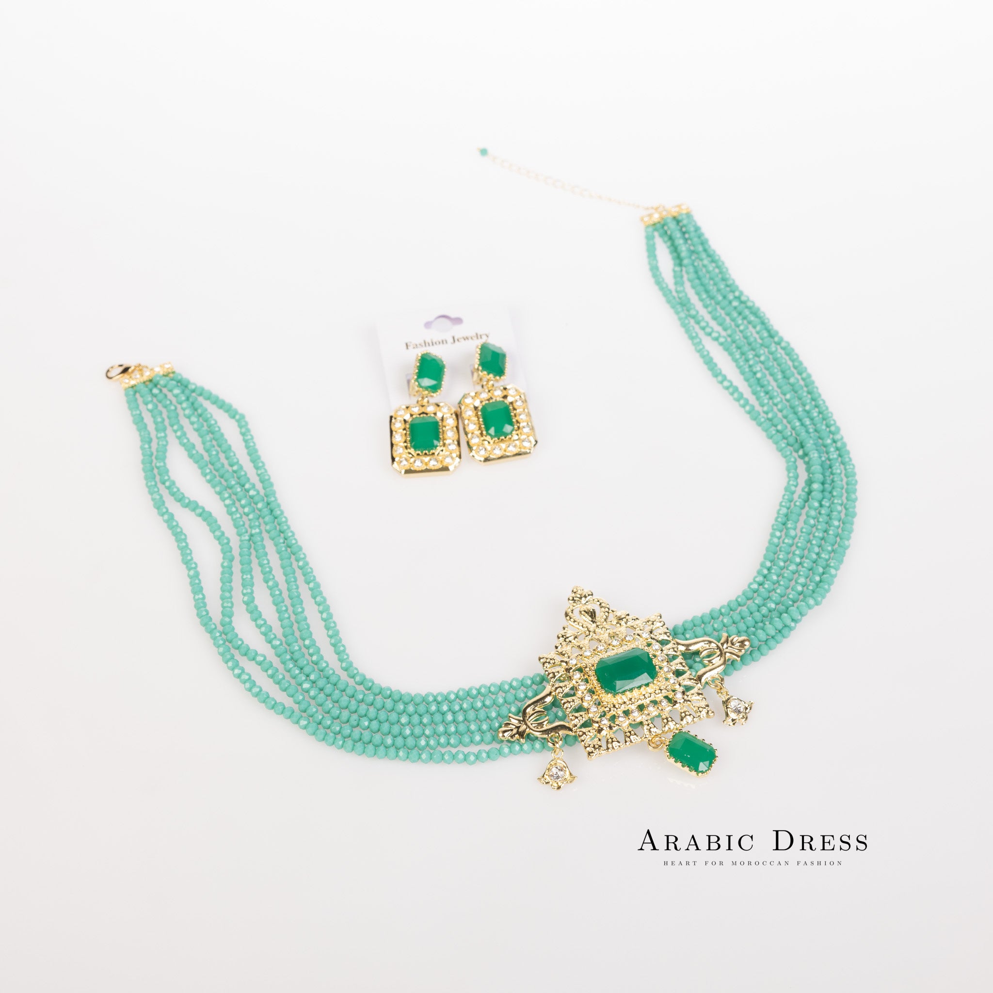 Teal Youra Necklace set