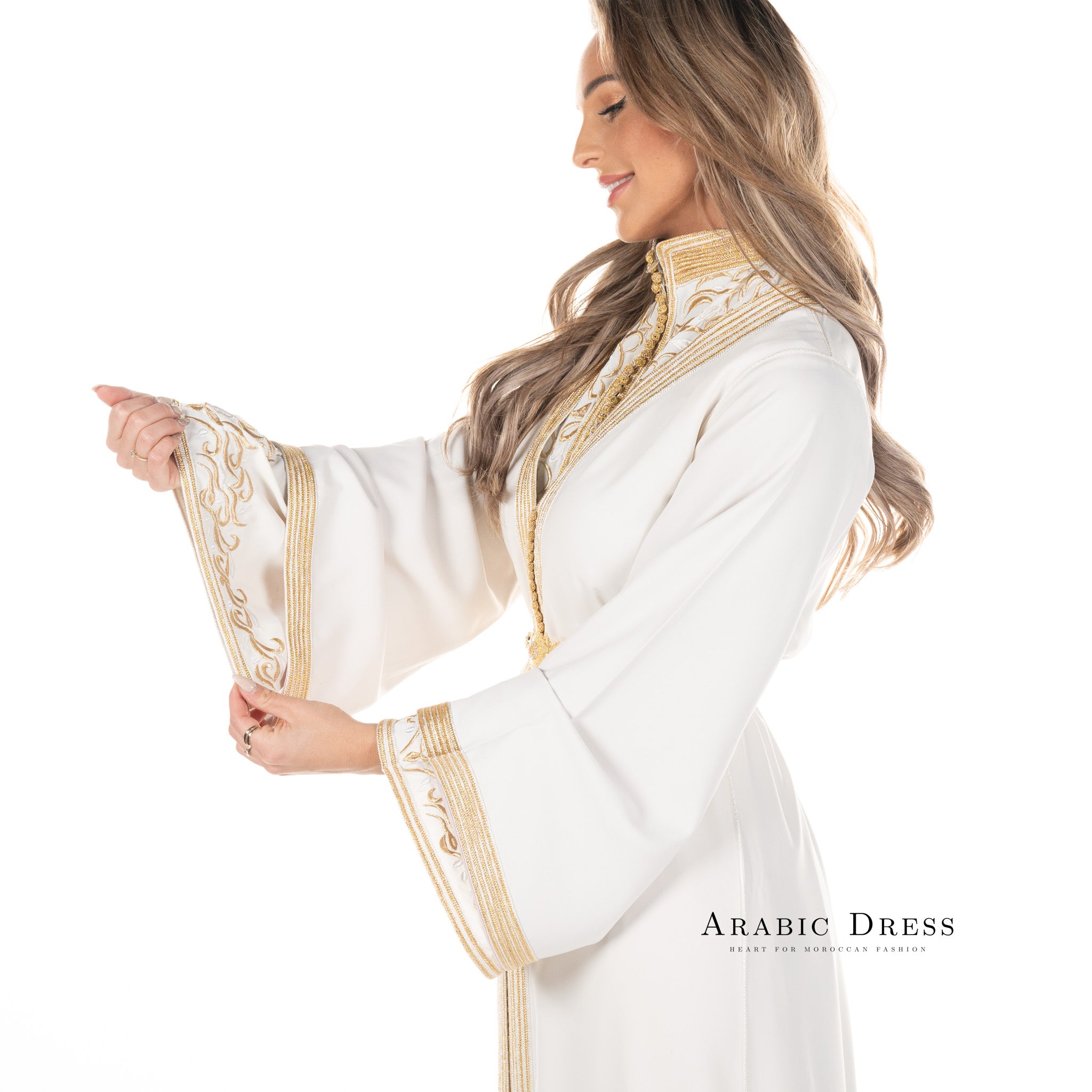 Caftan Nihad Brokenwhite