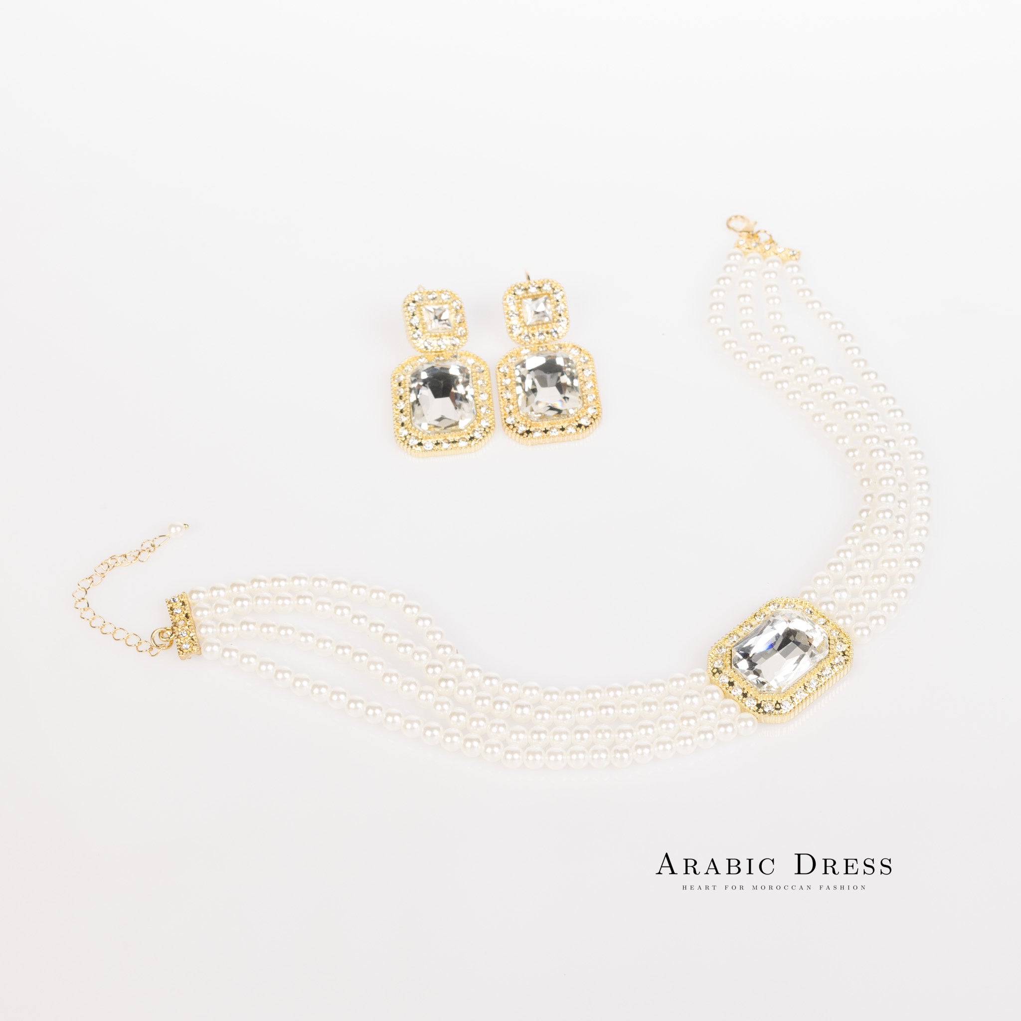 White/Gold Mi-So Necklace set