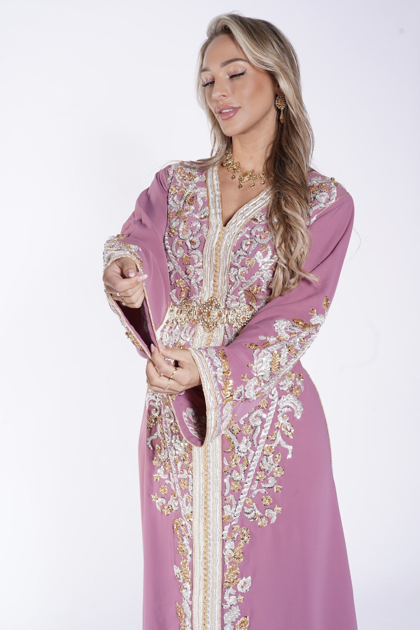 Caftan Ayanna Paleviolet pink