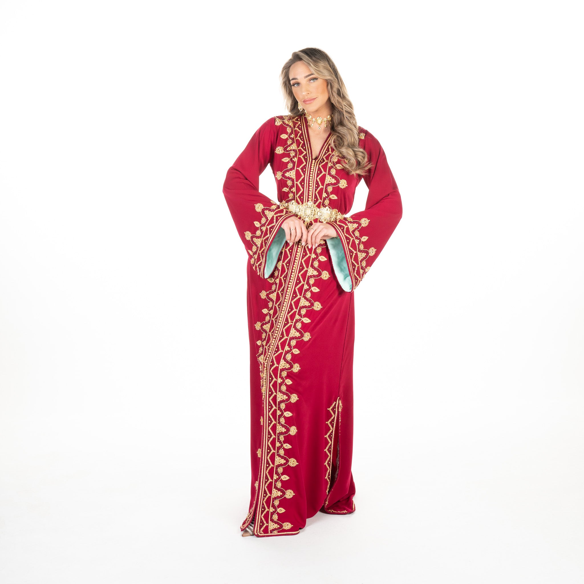 Caftan Sarina Pomegrante