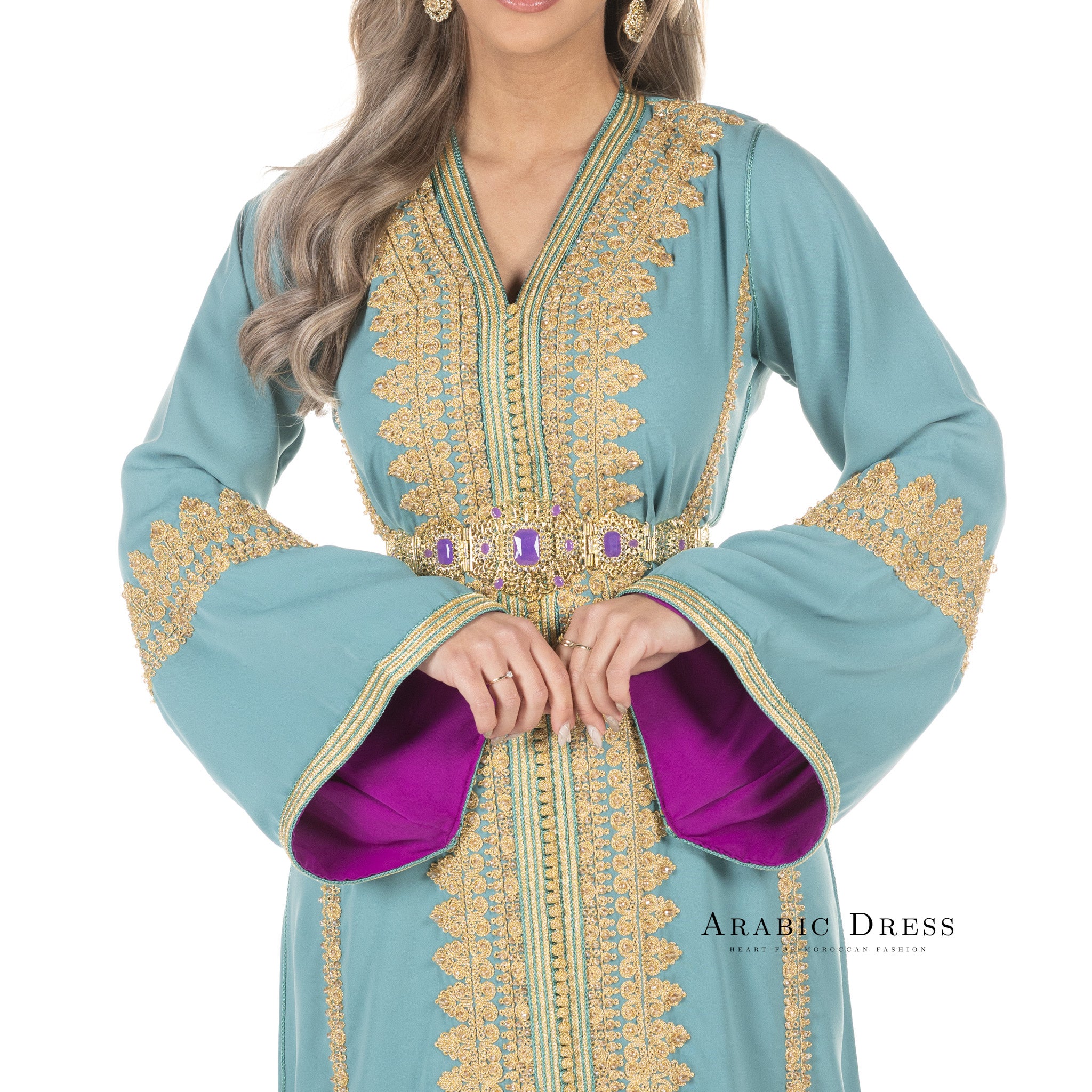 Caftan Manar Mintgreen