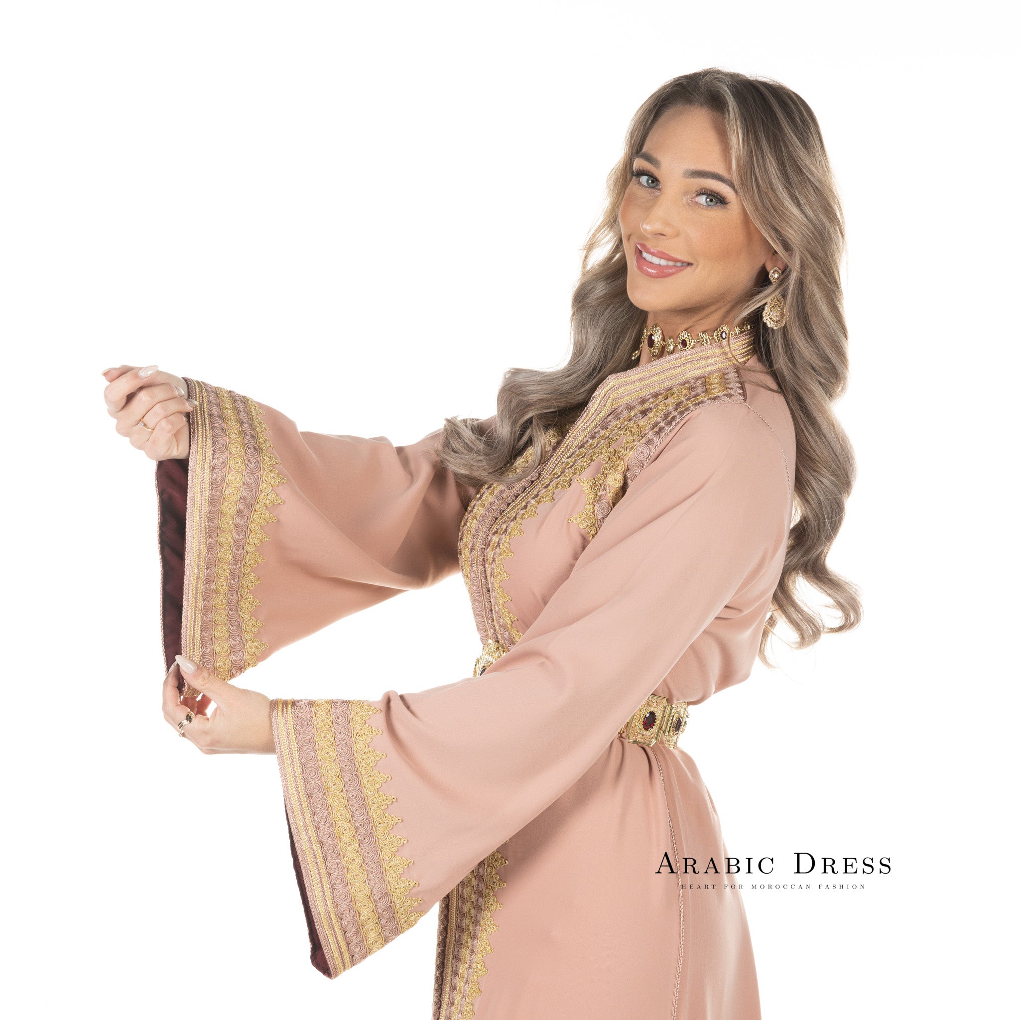 Caftan Tasnim Paleviolet pink