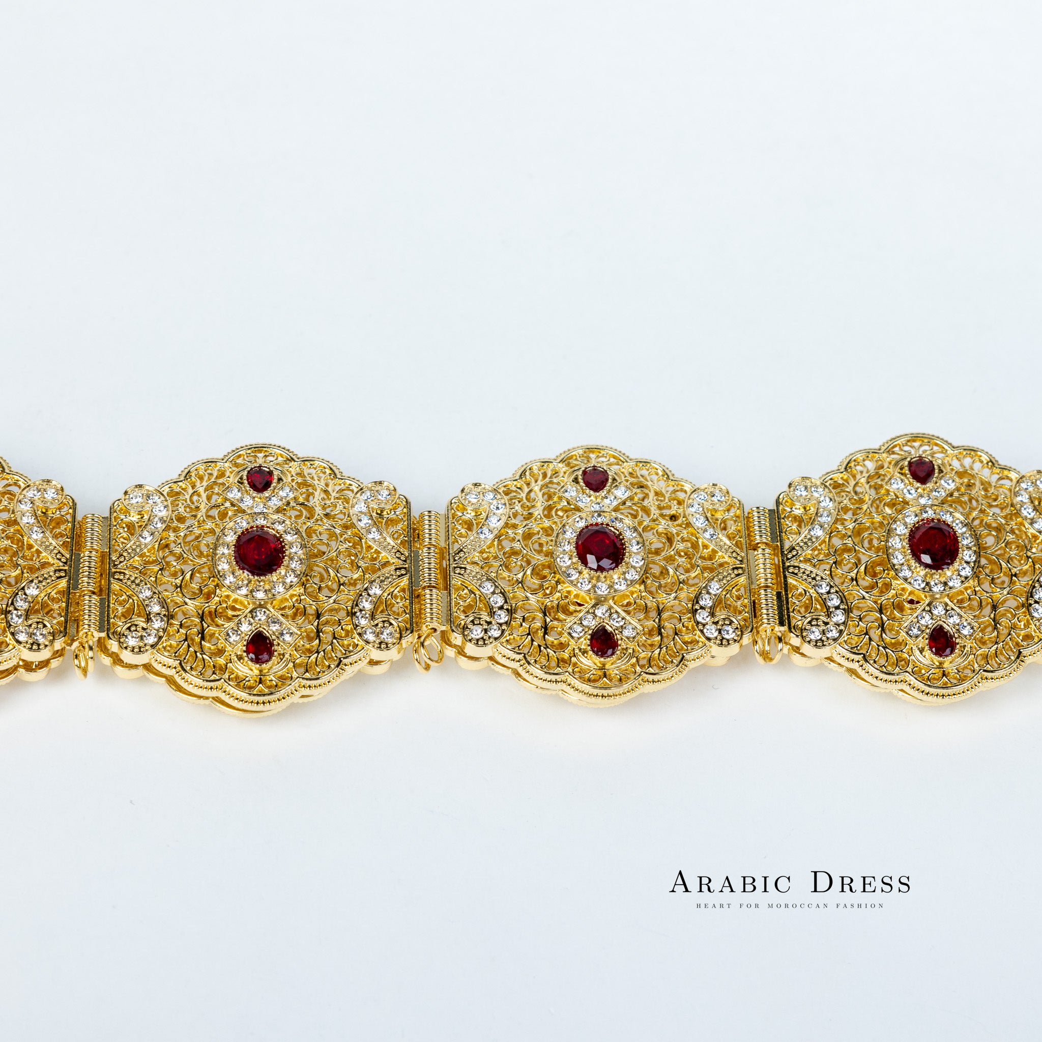 Ahri Gold/Bordeaux Belt