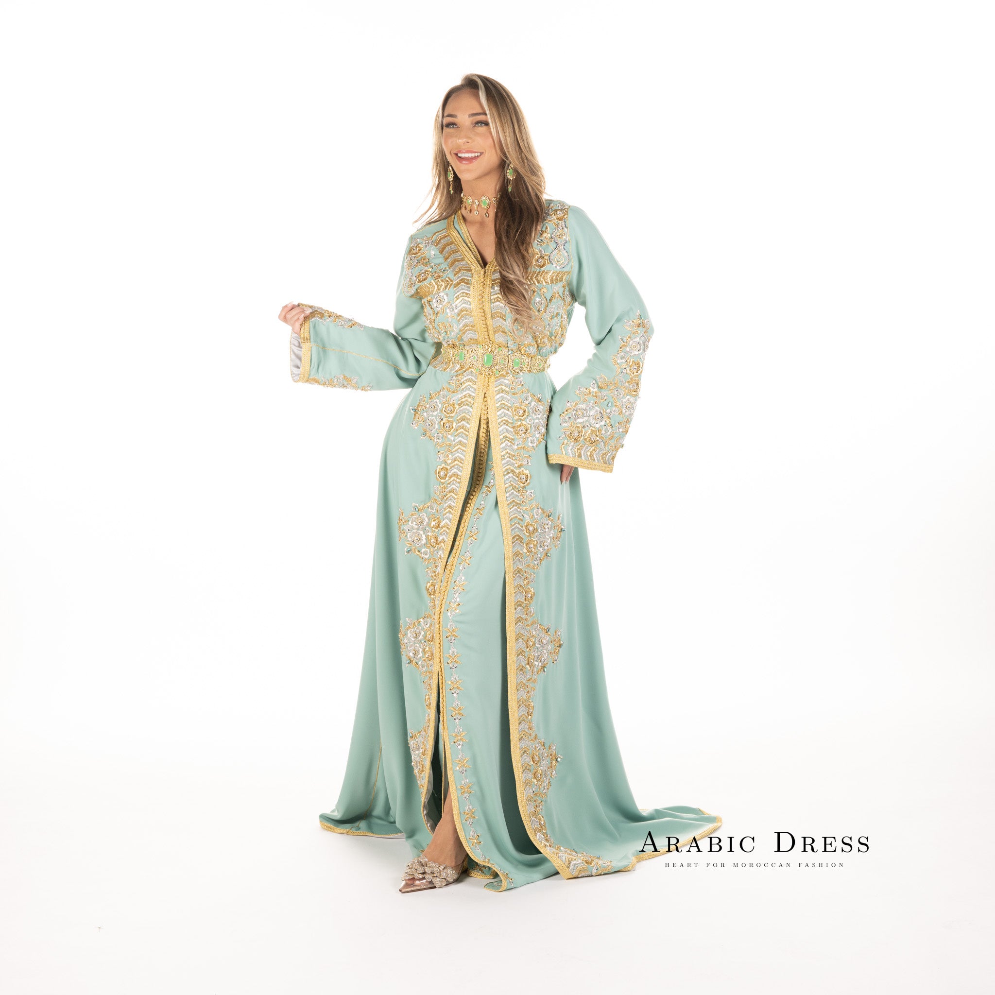 Caftan Nisa Turquiose