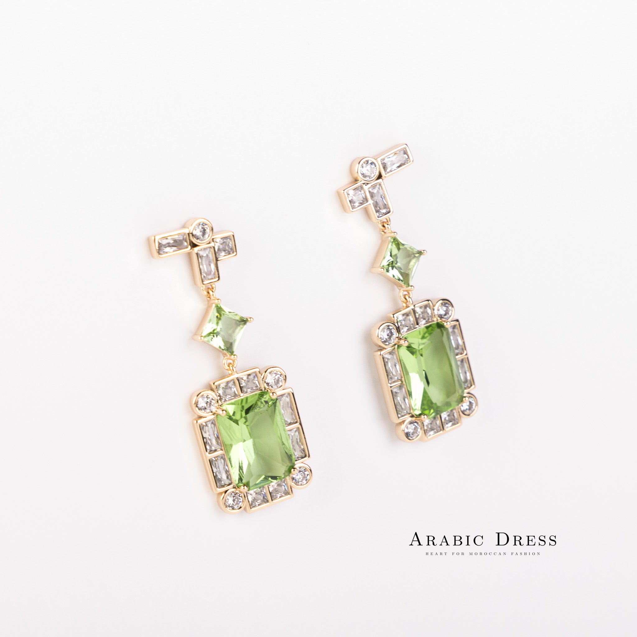 Earrings Luy Green/Gold