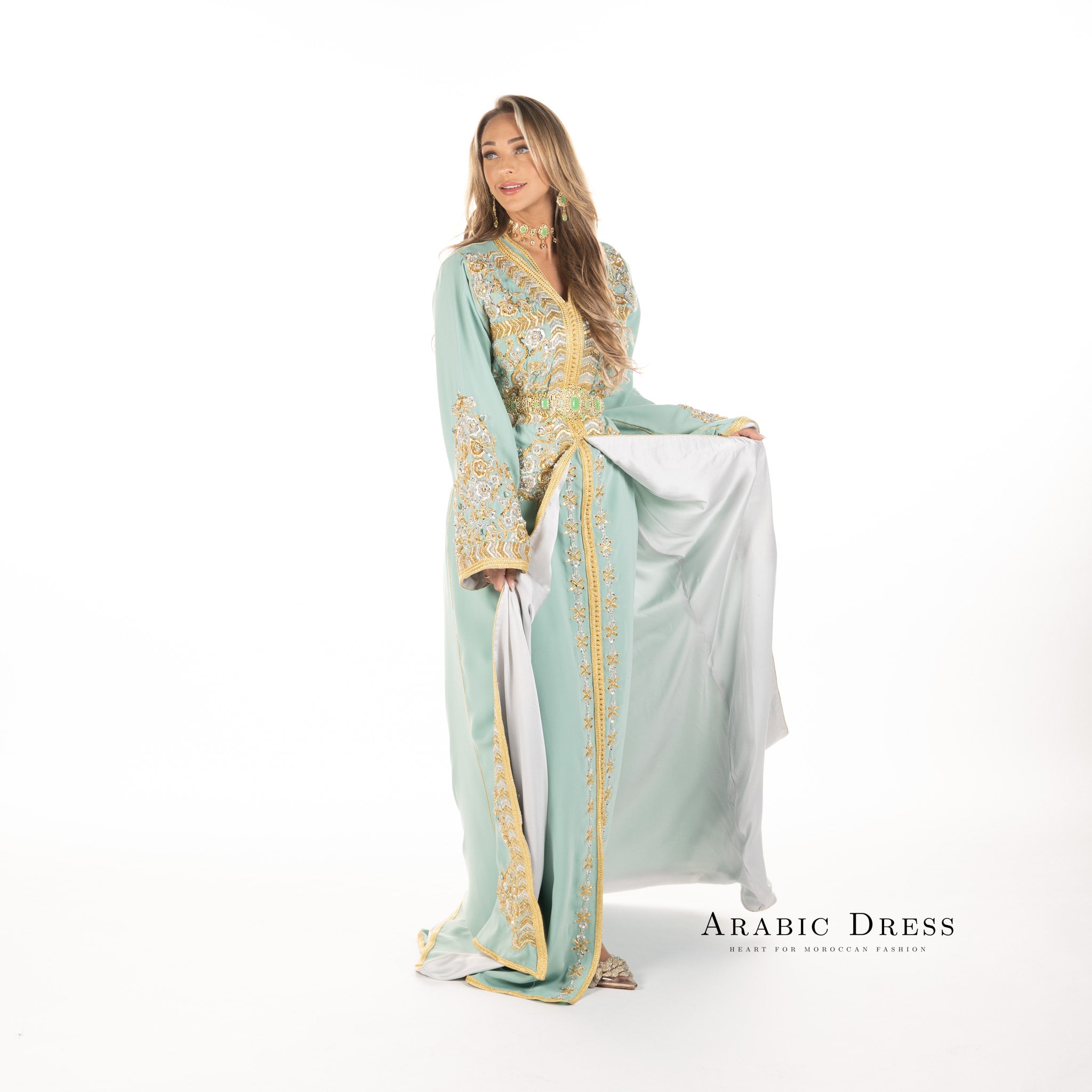 Caftan Nisa Turquiose