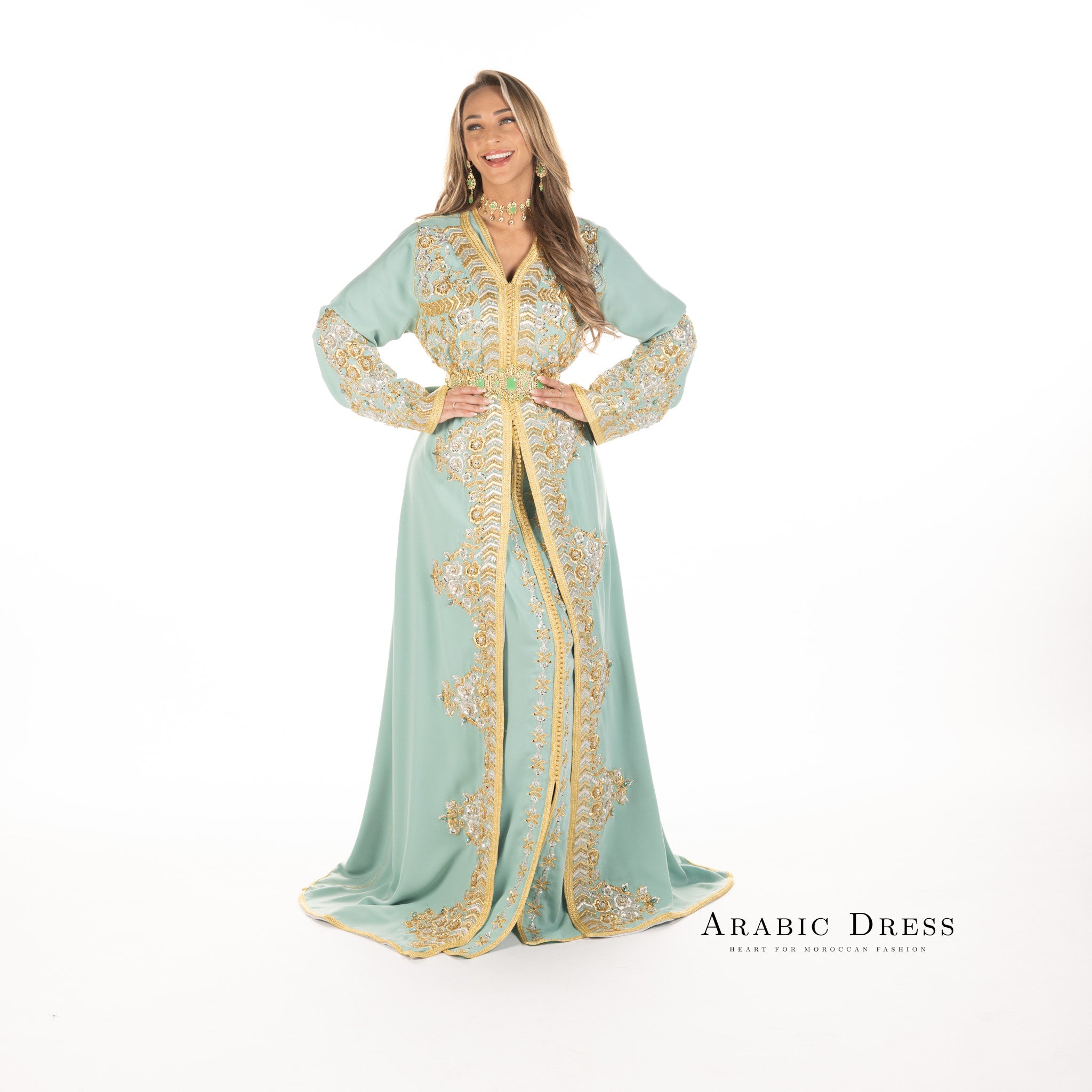 Caftan Nisa Turquiose