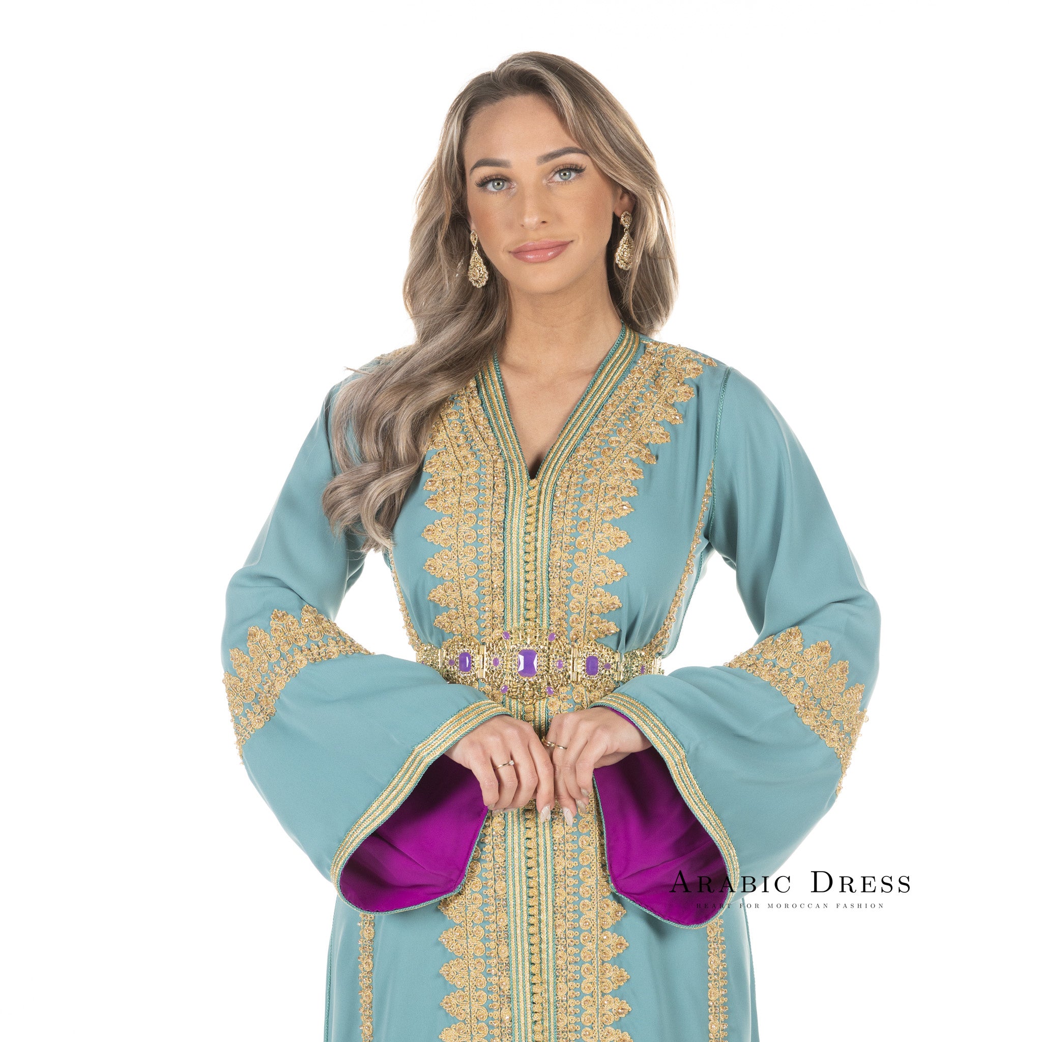 Caftan Manar Mintgreen