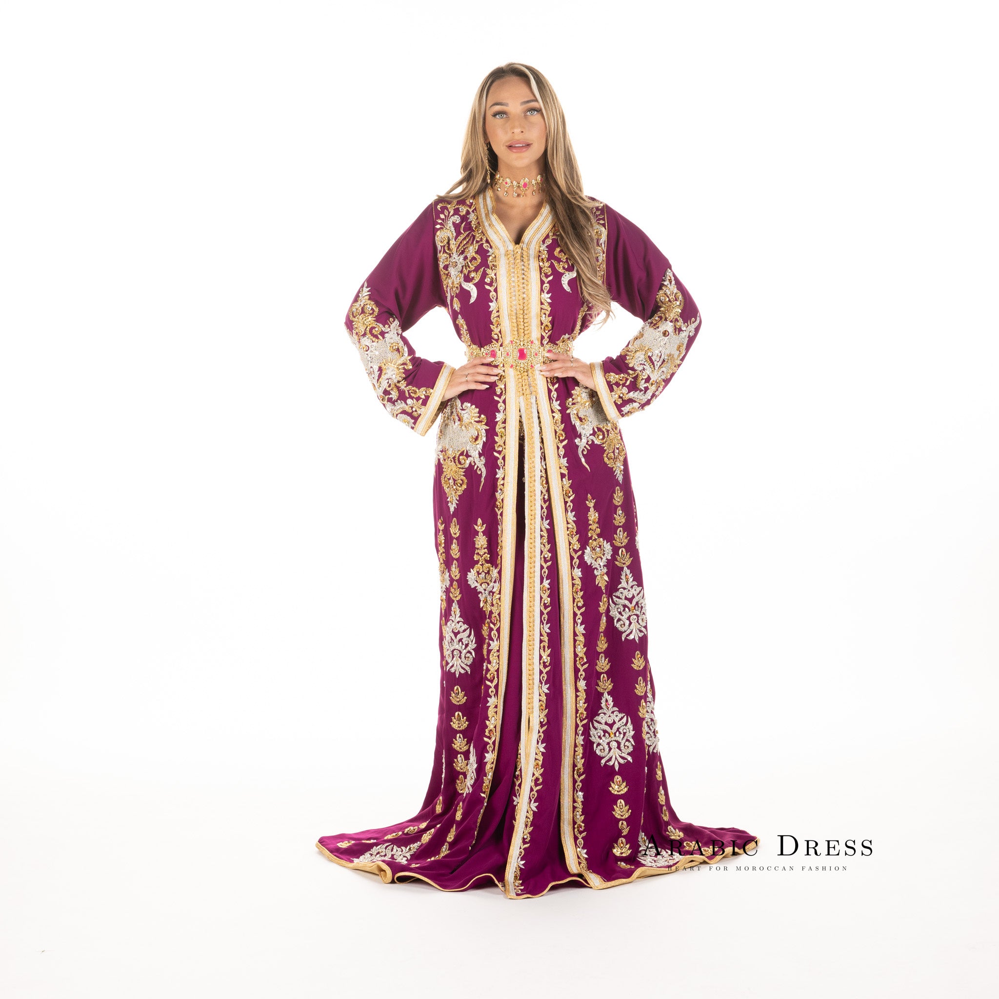 Caftan Louiza Magenta
