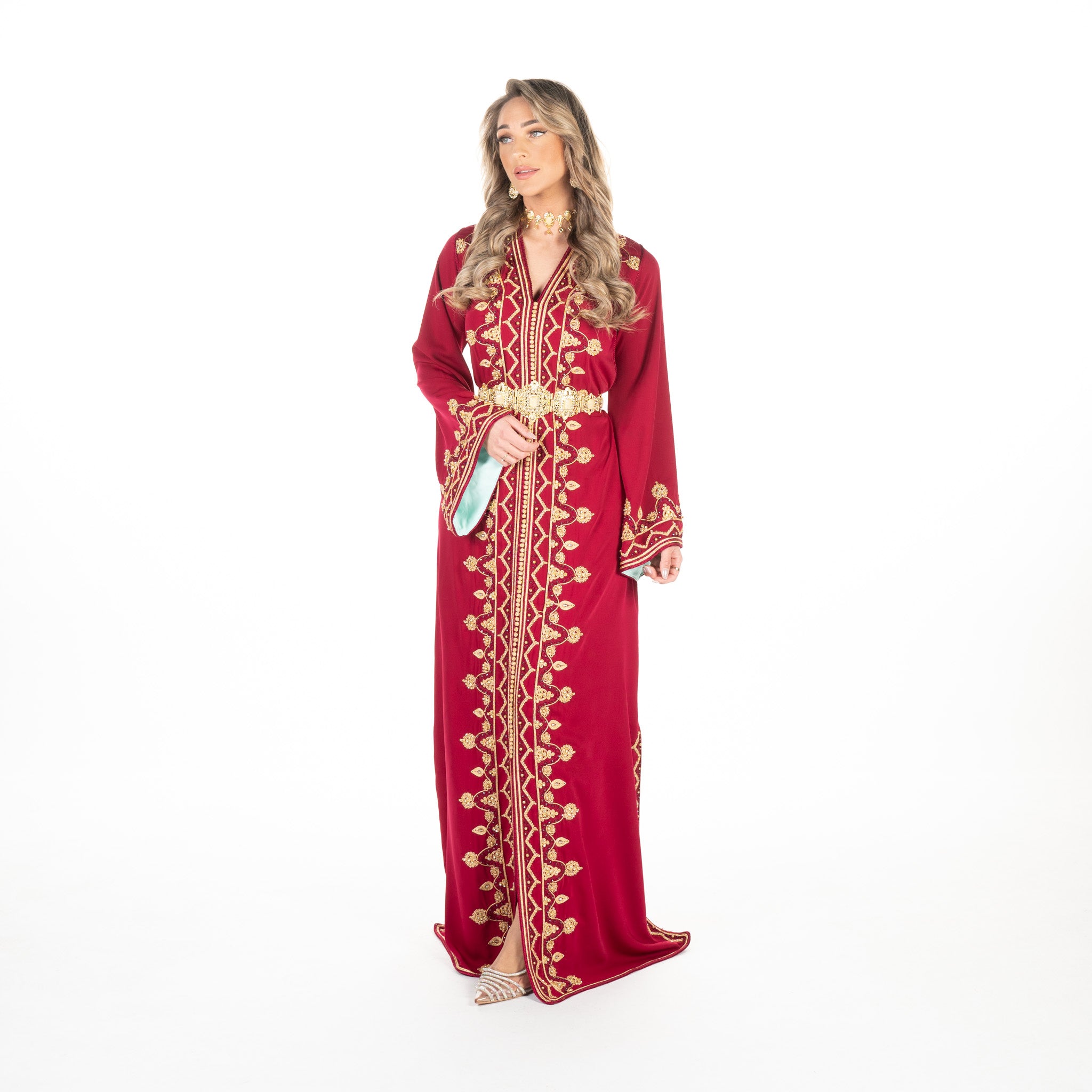 Caftan Sarina Pomegrante