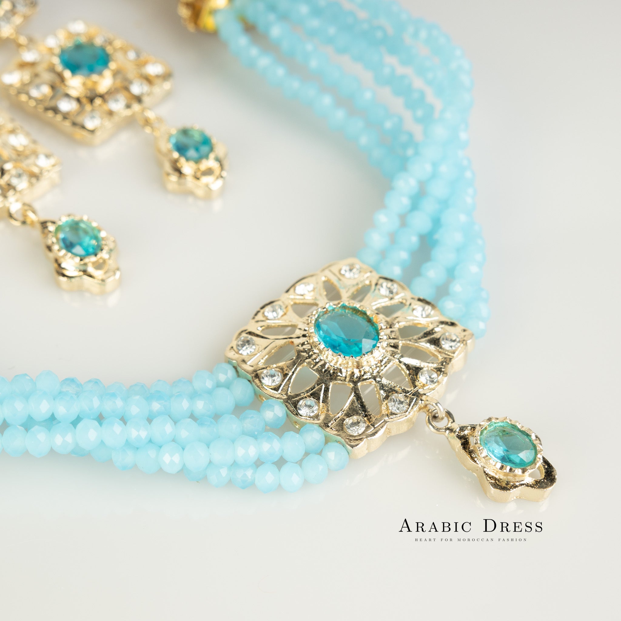 Lightblue Nisa necklace set