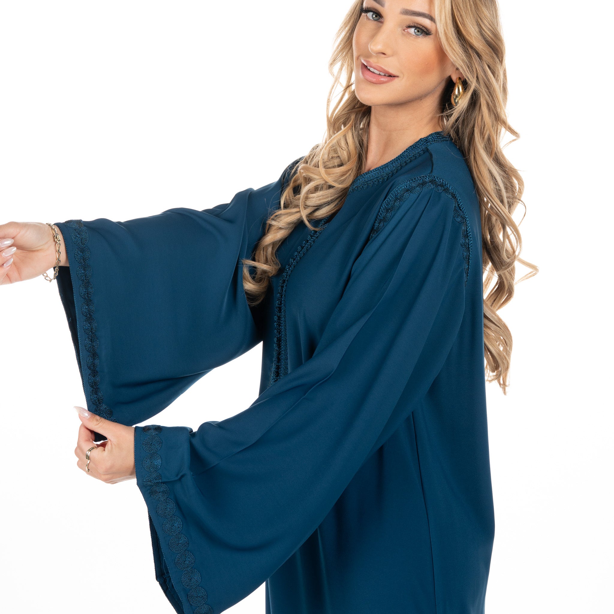 Caftan Safiya Blue Petrol