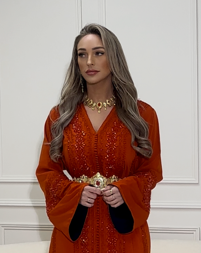 Caftan Silia Dark Orange