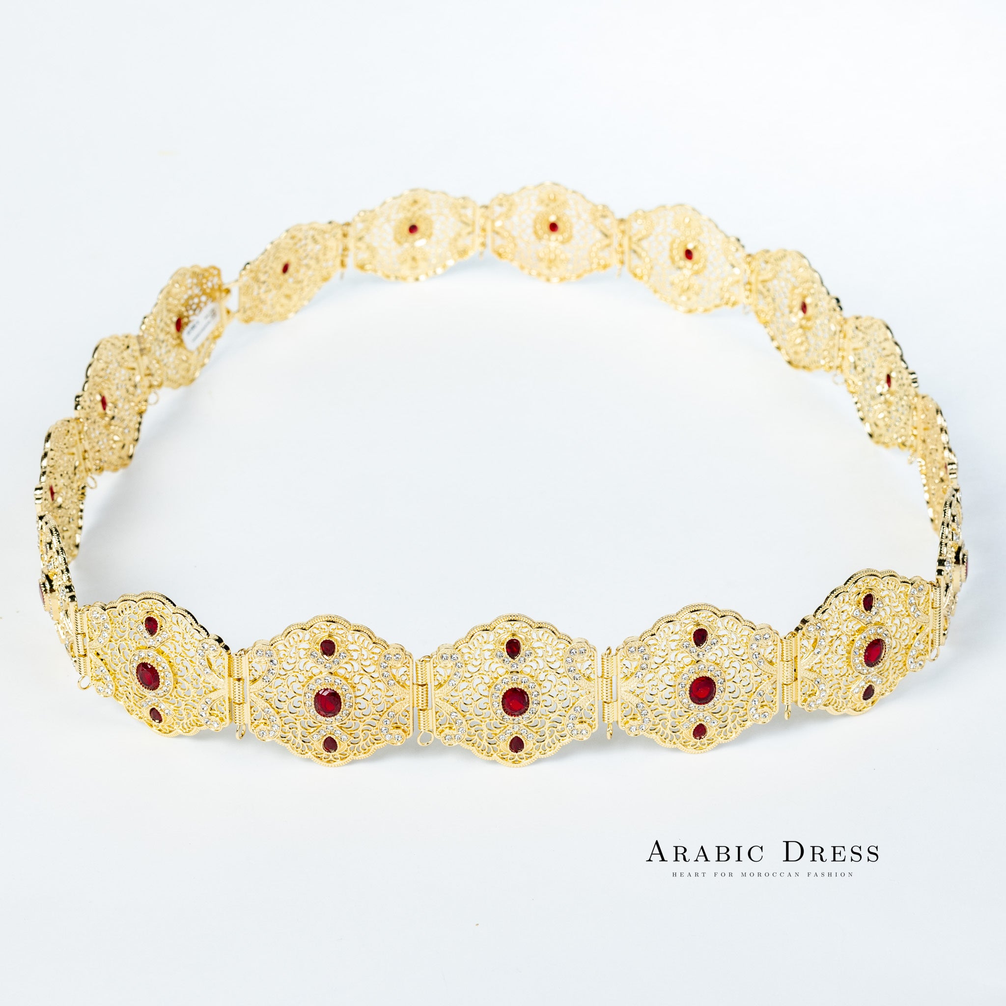 Ahri Gold/Bordeaux Belt