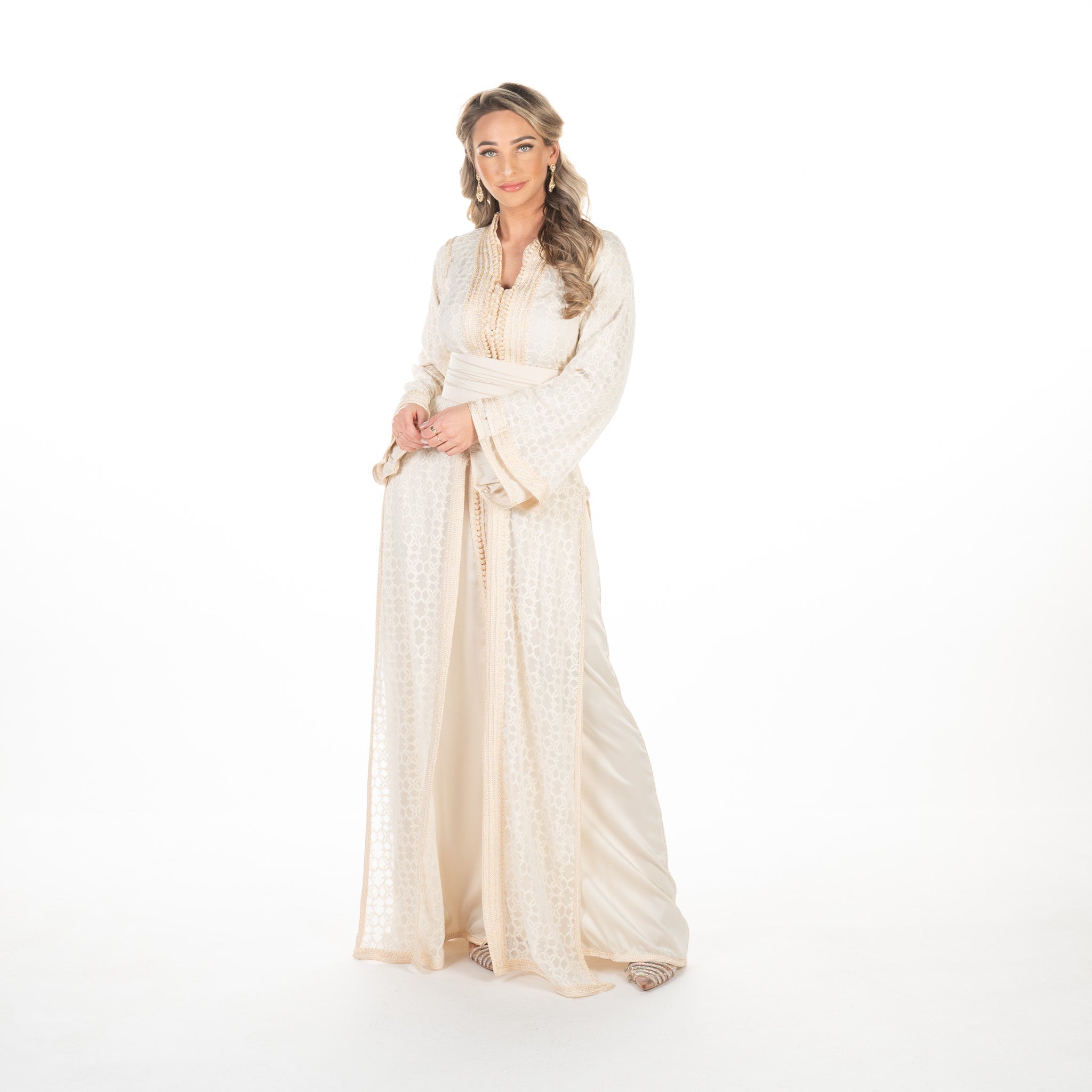 Caftan Siyah Brokenwhite