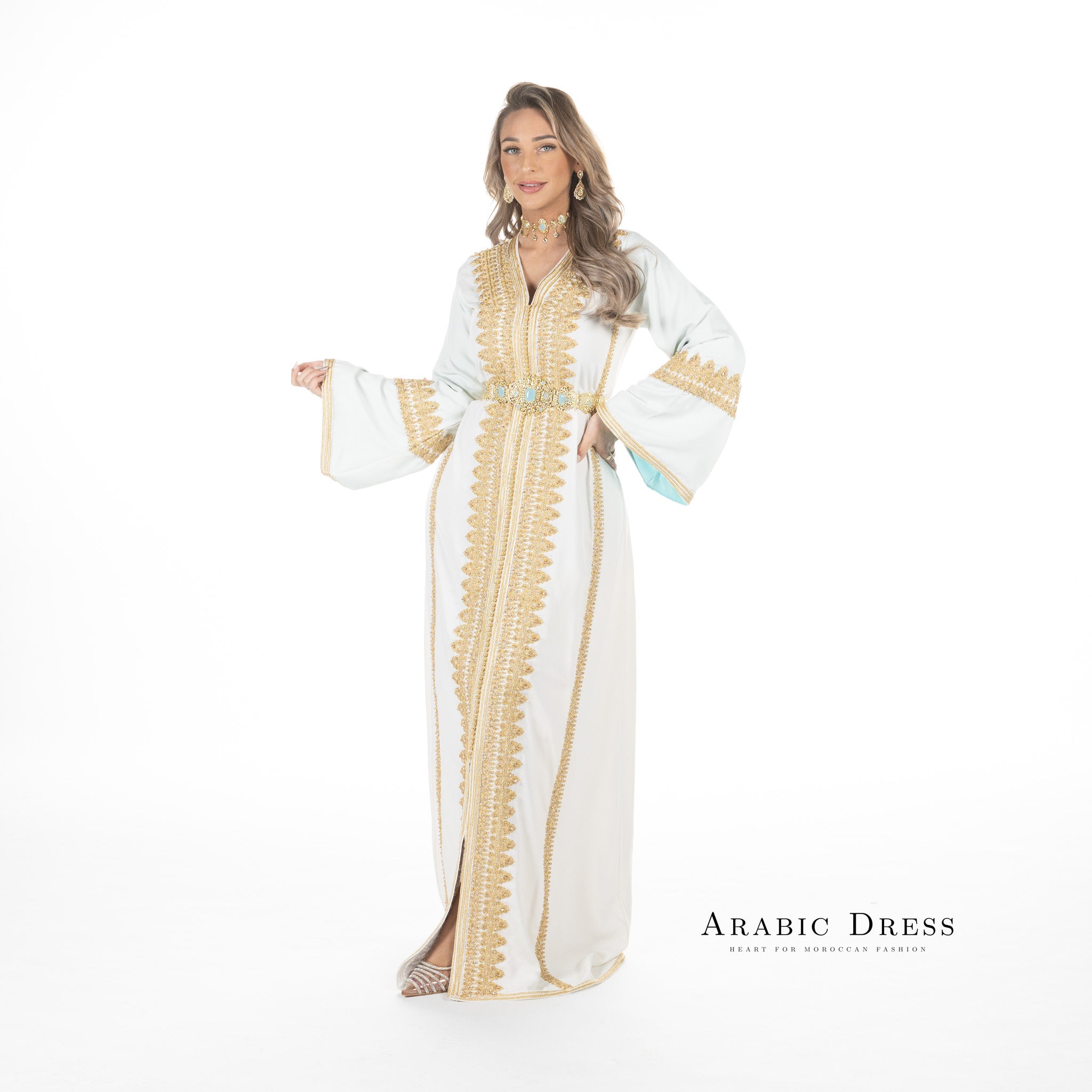 Caftan Manar Brokenwhite