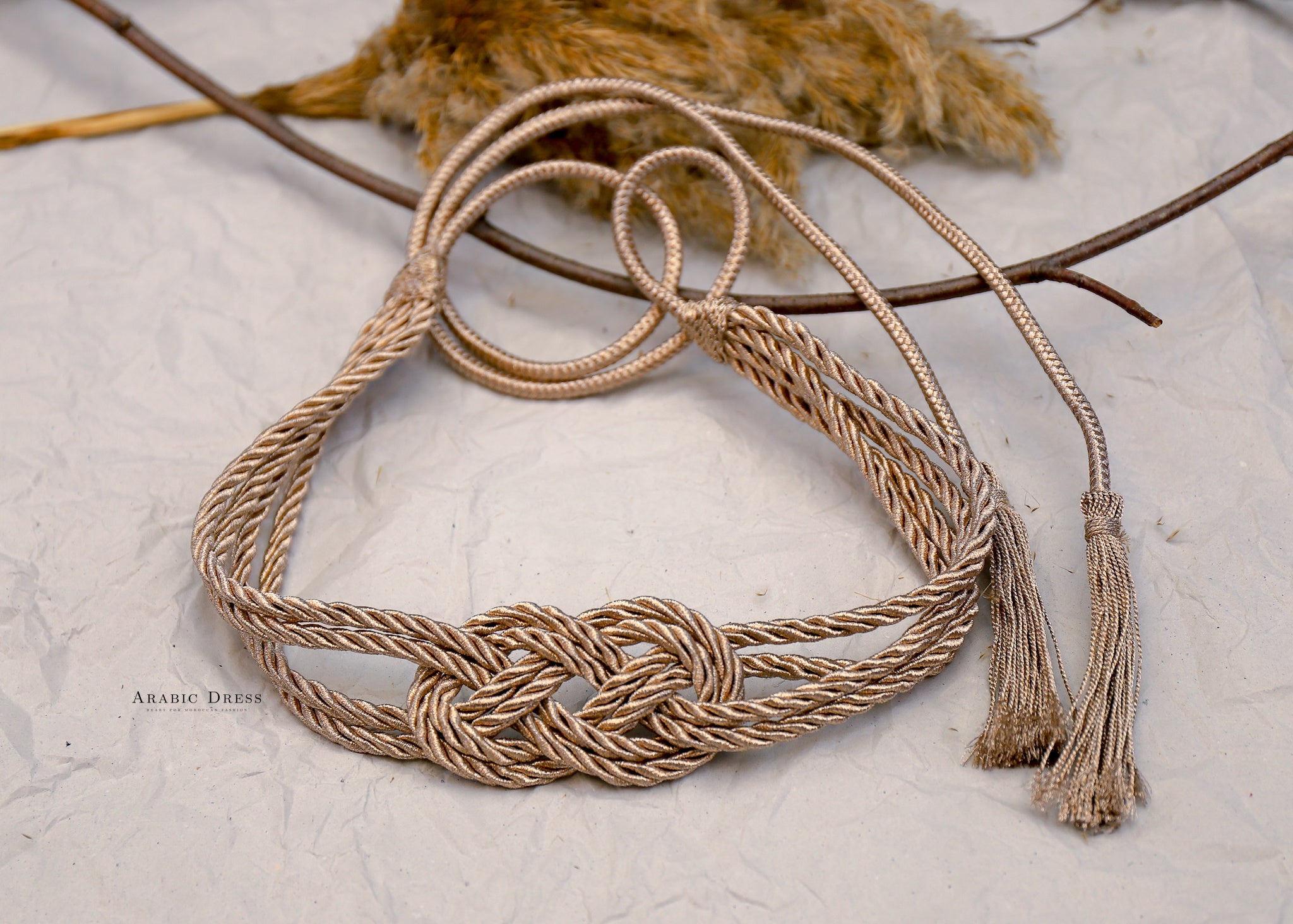 Light Bronze Rope Belt Ami