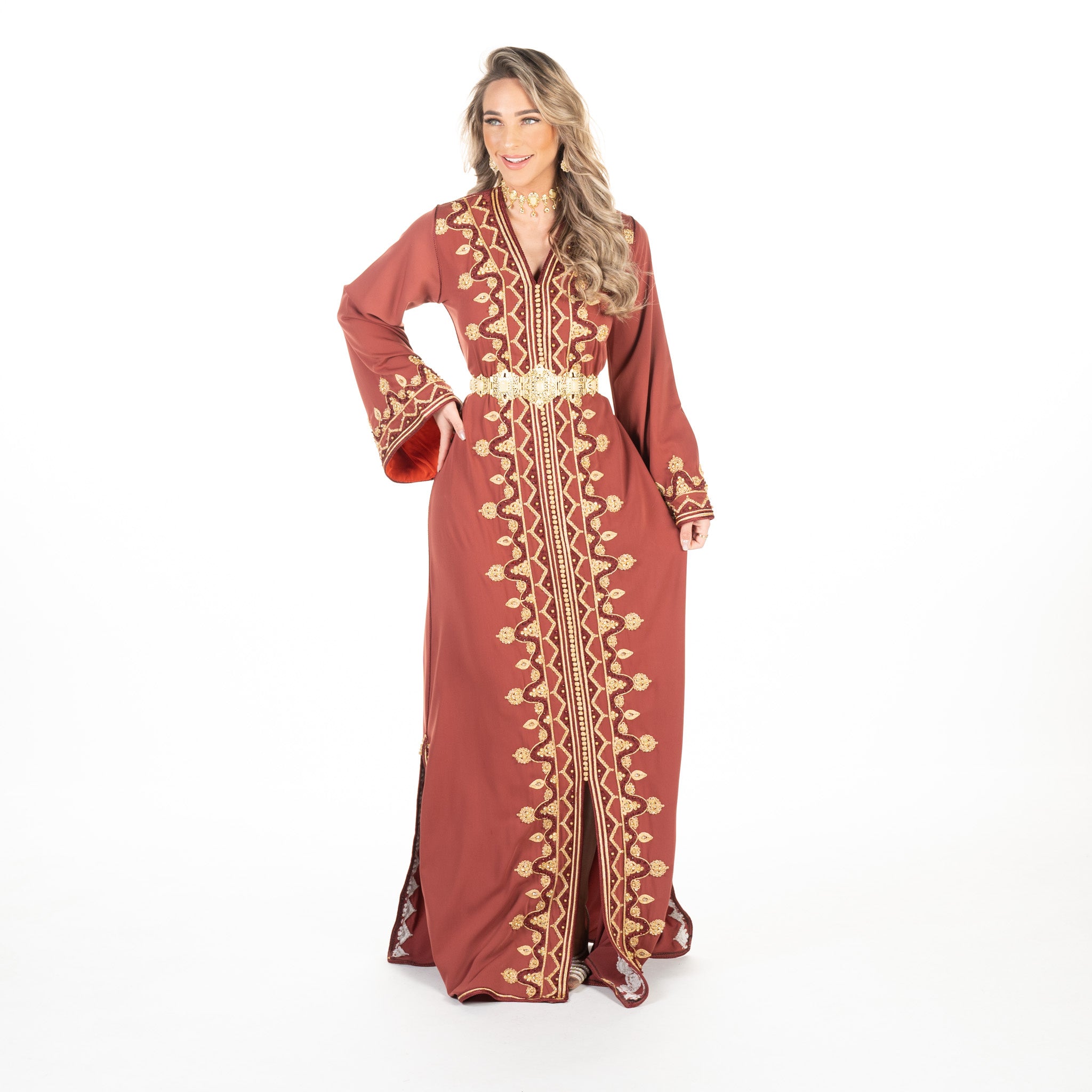 Caftan Sarina Dark Orange