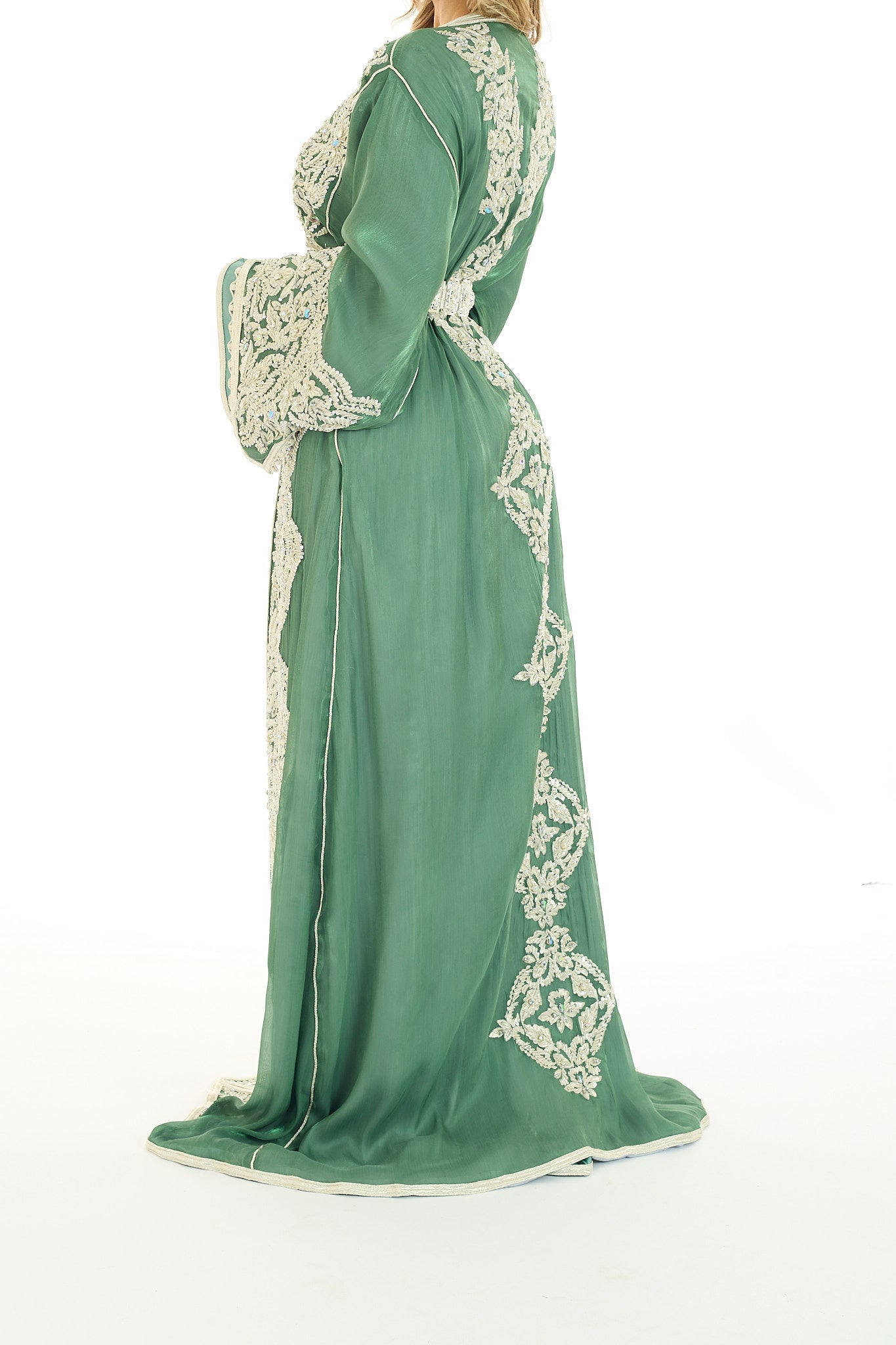 Exclusieve Caftan Nima Olivegreen