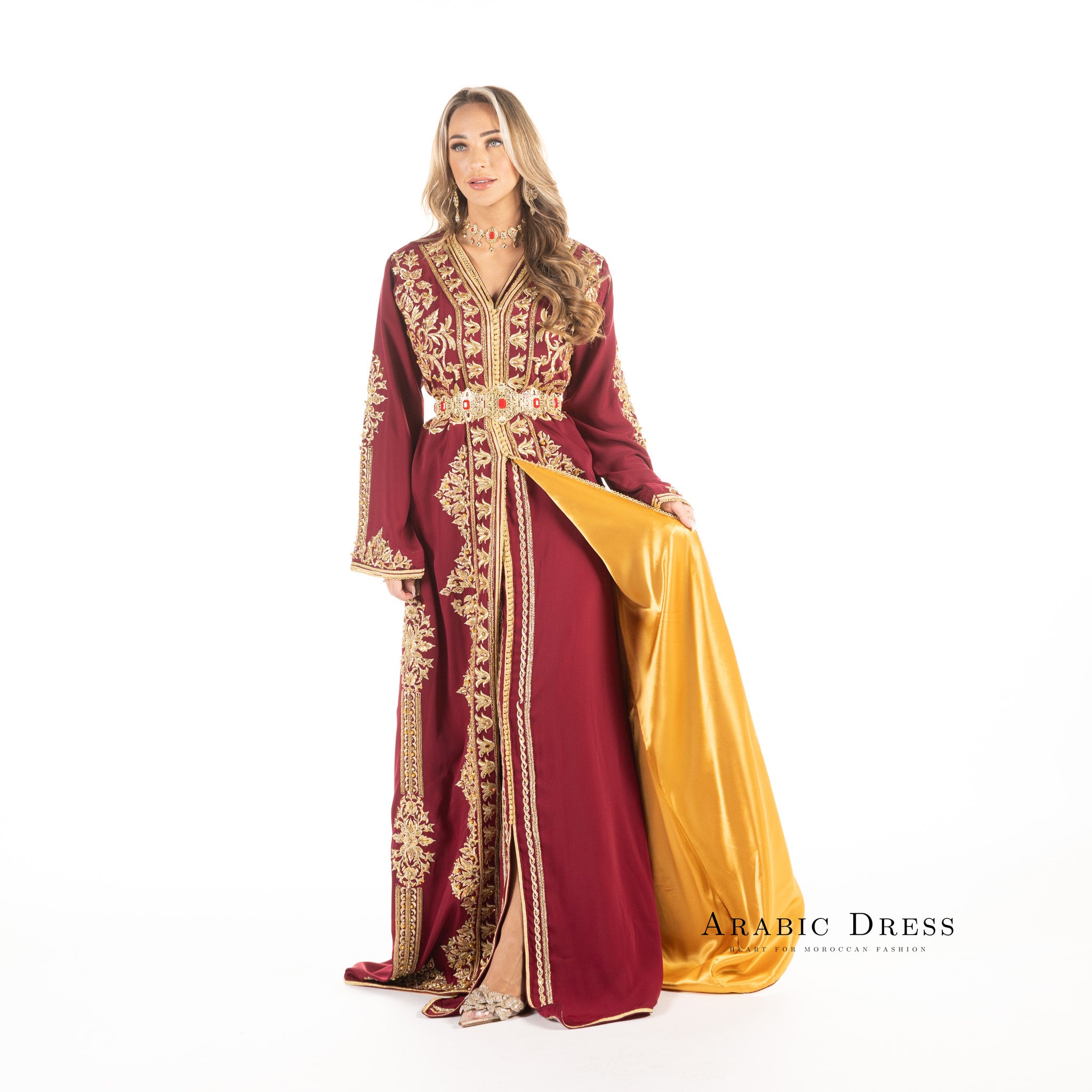 Caftan Elif Pomegrante