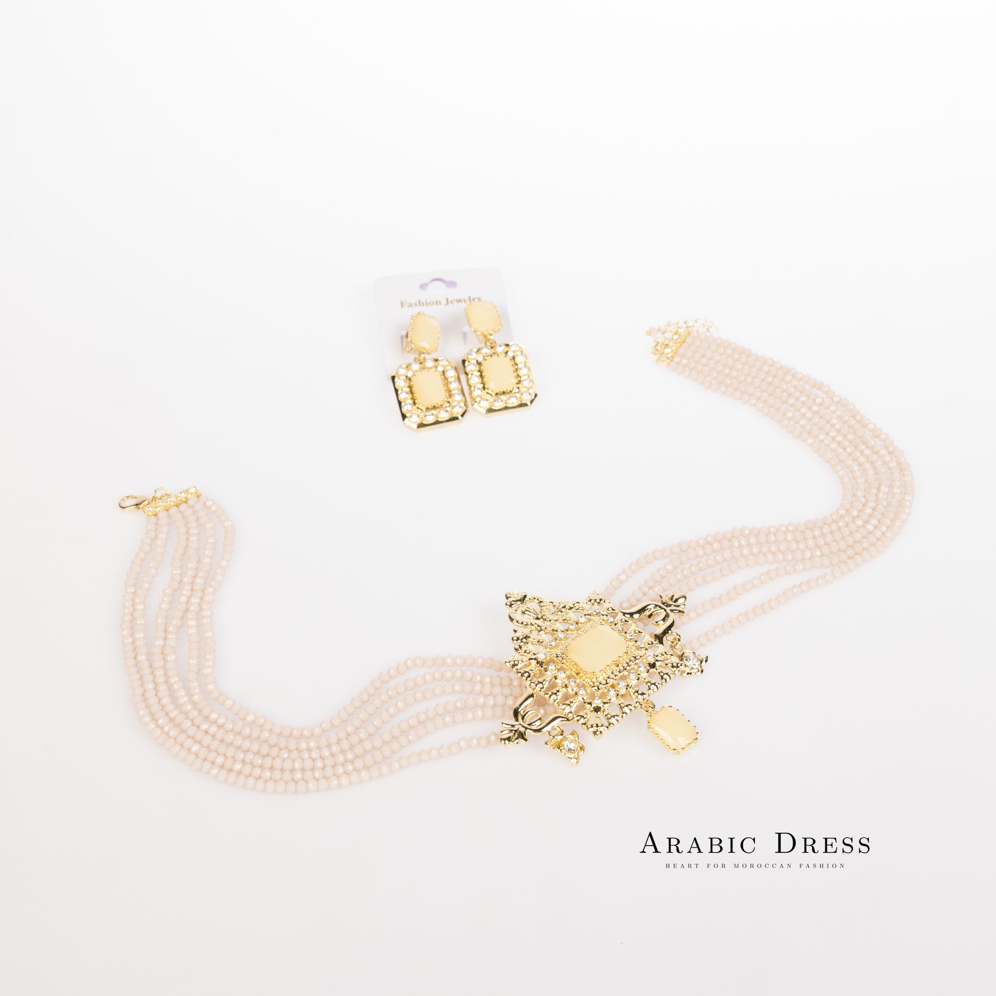 Creme Youra Necklace set