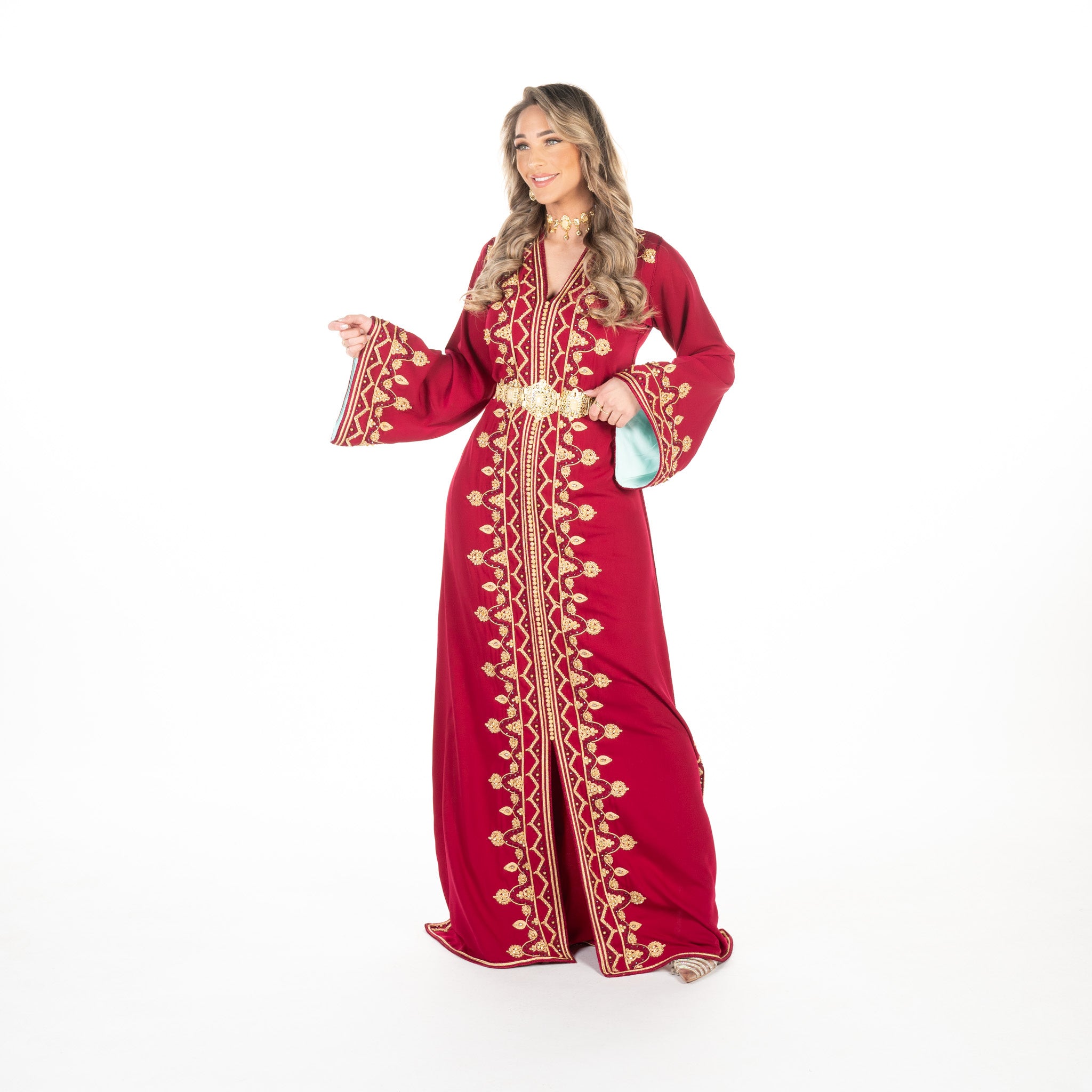 Caftan Sarina Pomegrante