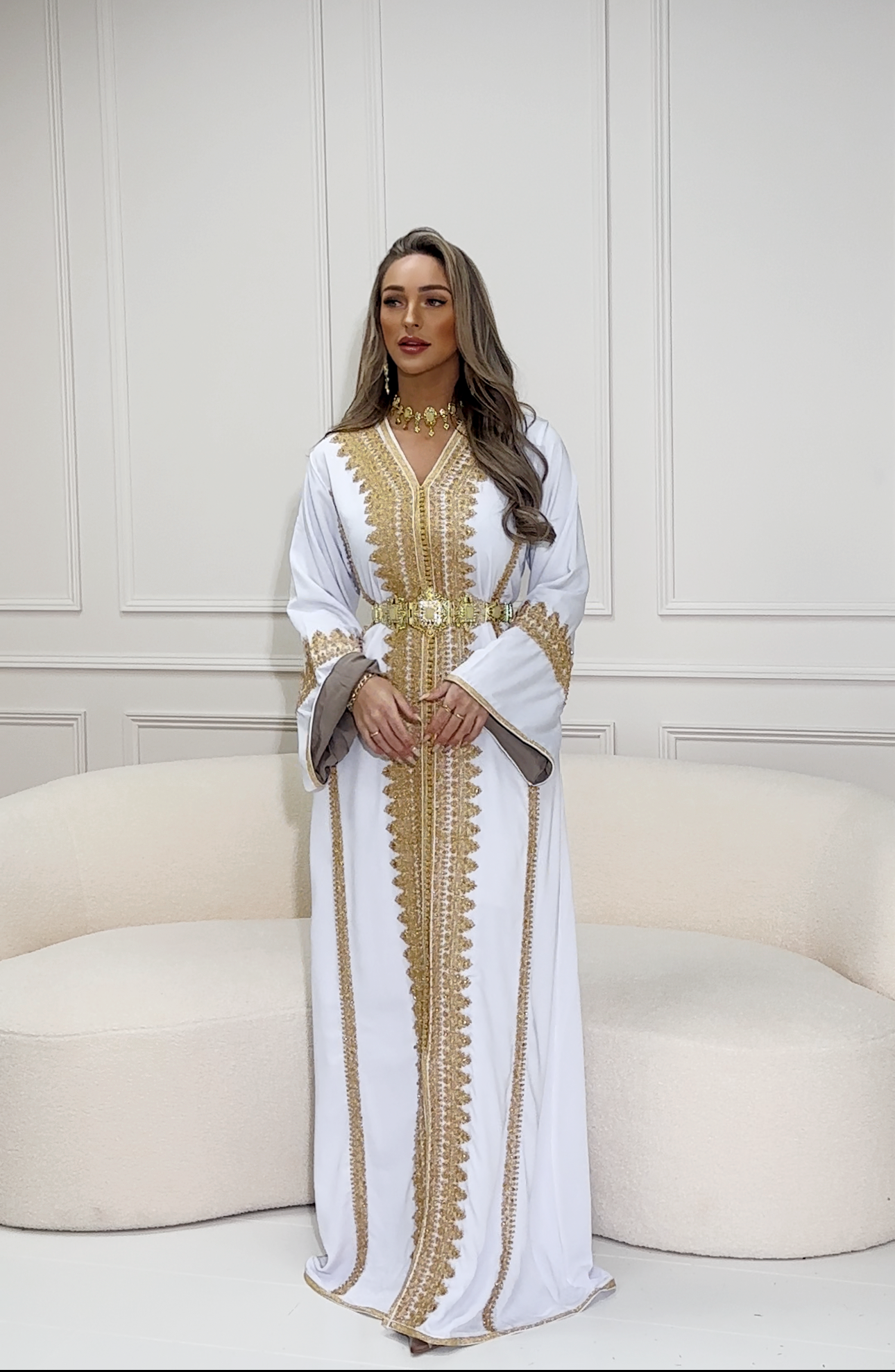 Caftan Sundus White