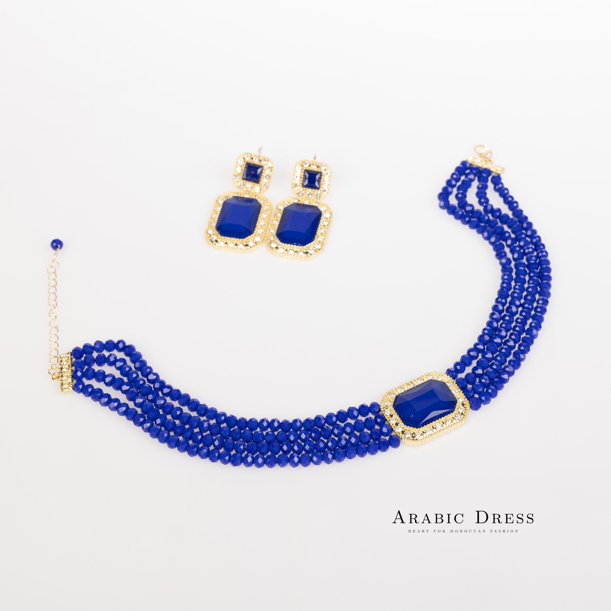 Royal blue Mi-So Necklace set