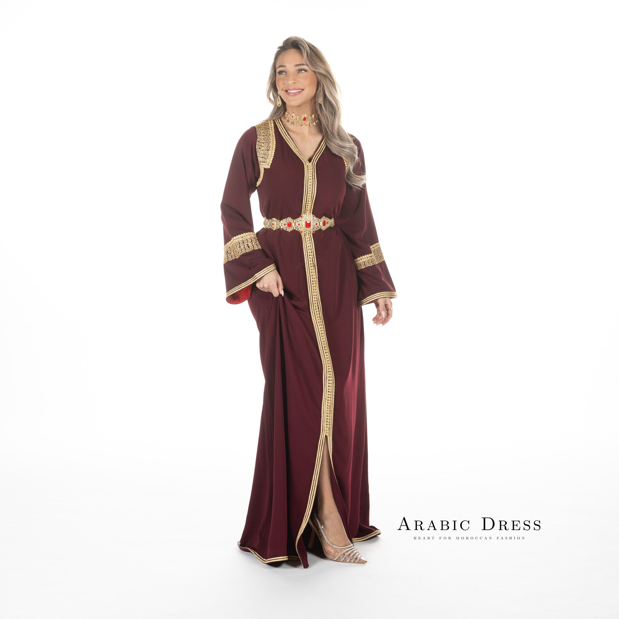 Caftan Hafsa Pomegrante