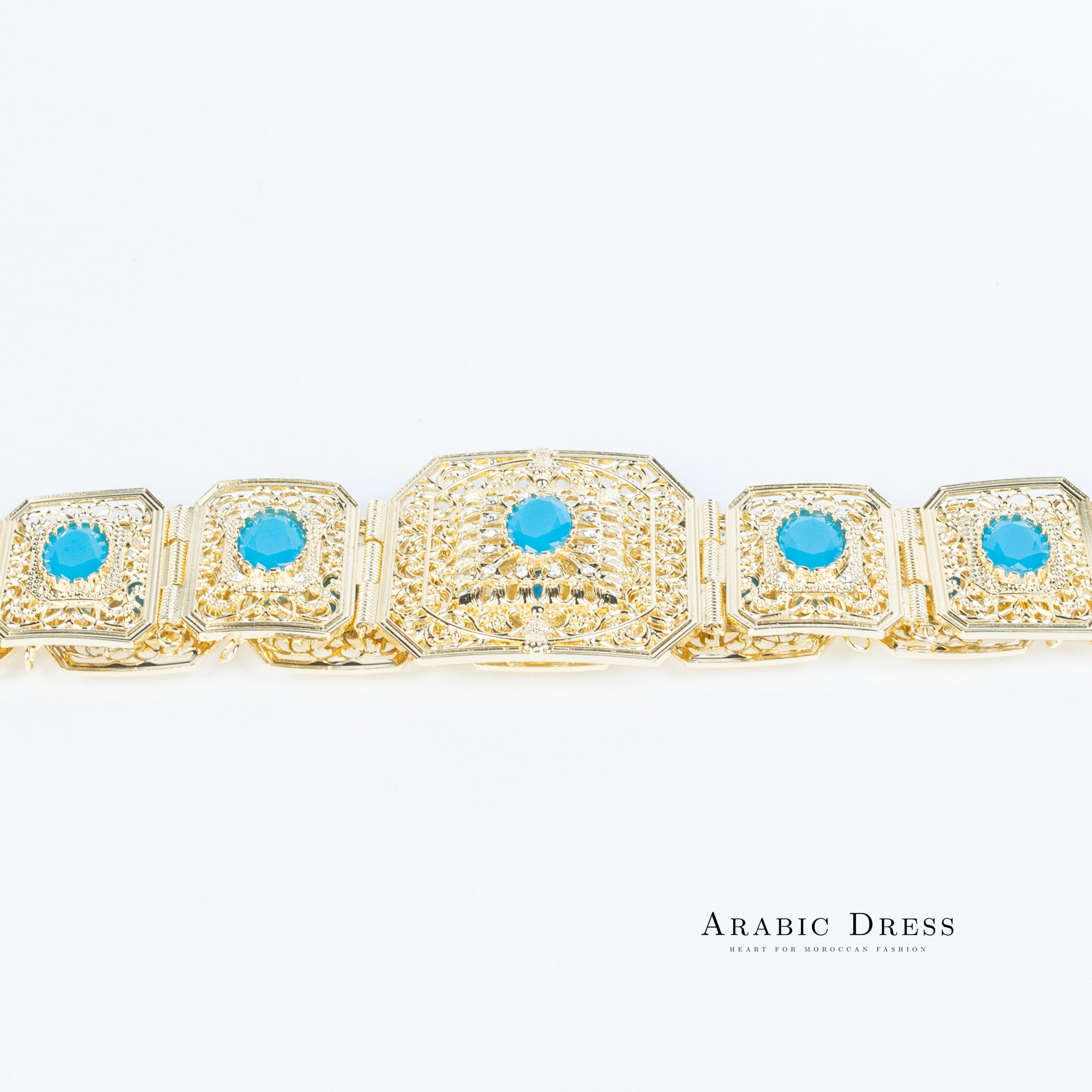 Micha Gold/Aquablue Belt