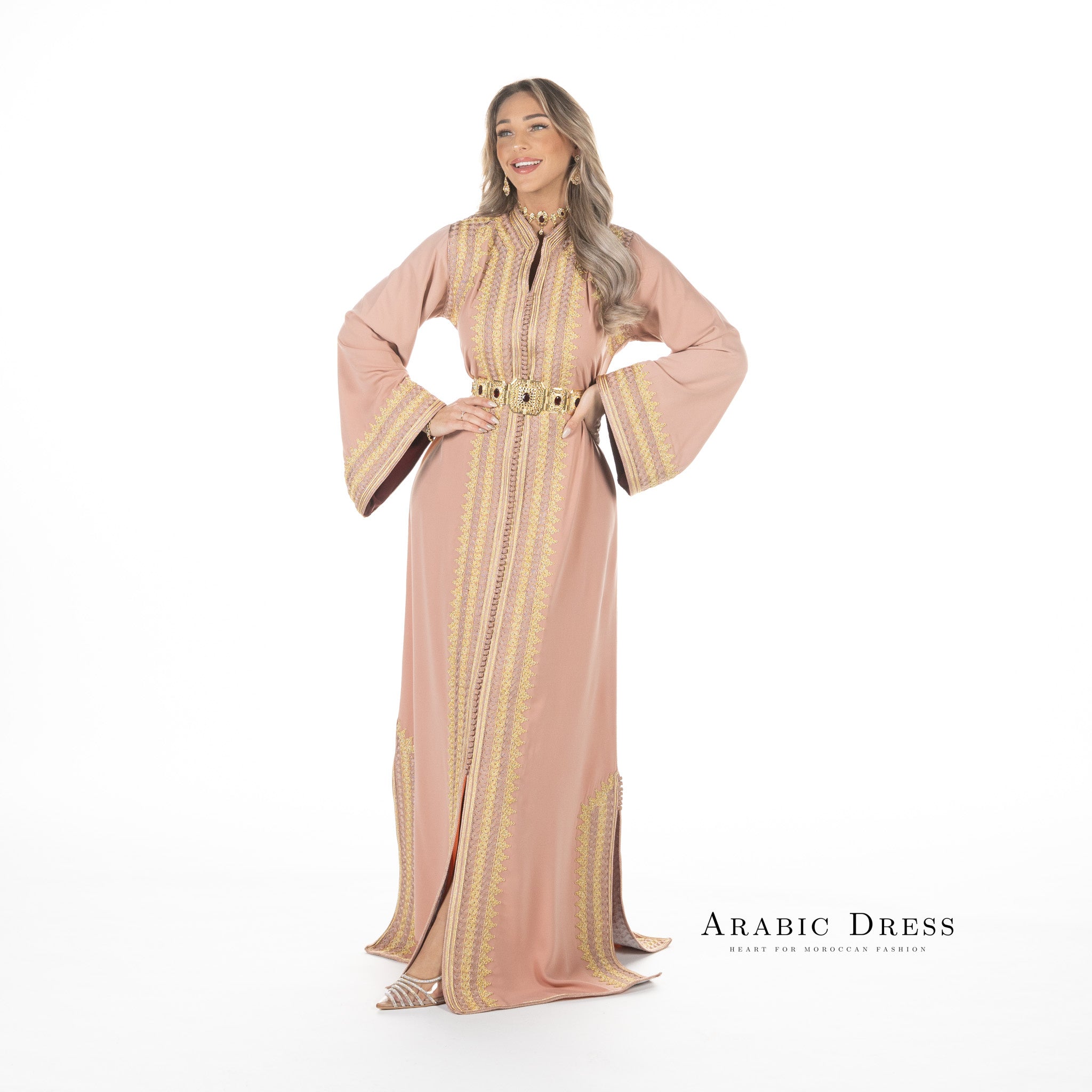 Caftan Tasnim Paleviolet pink
