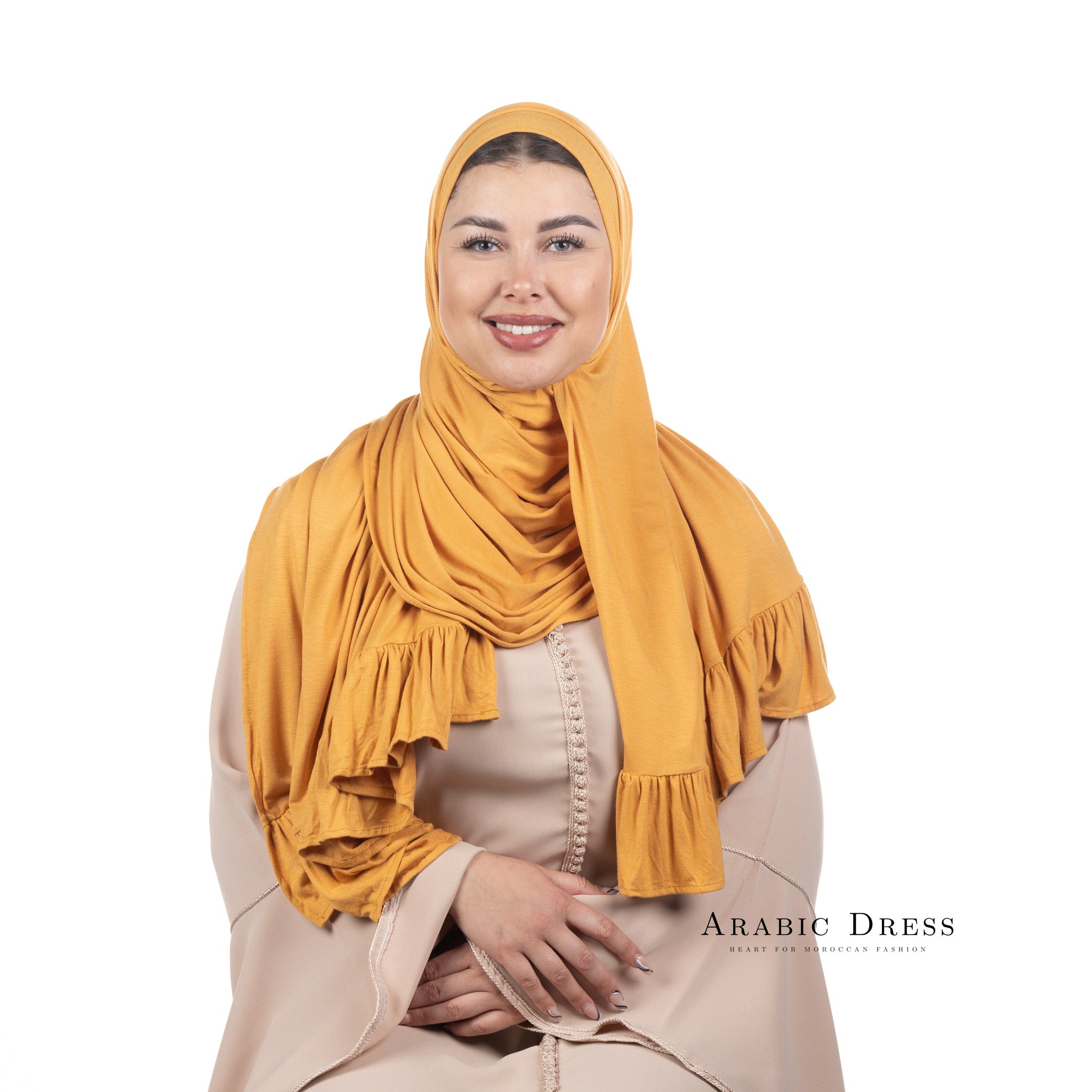 Jersey Hijab Luna Sepia Yellow