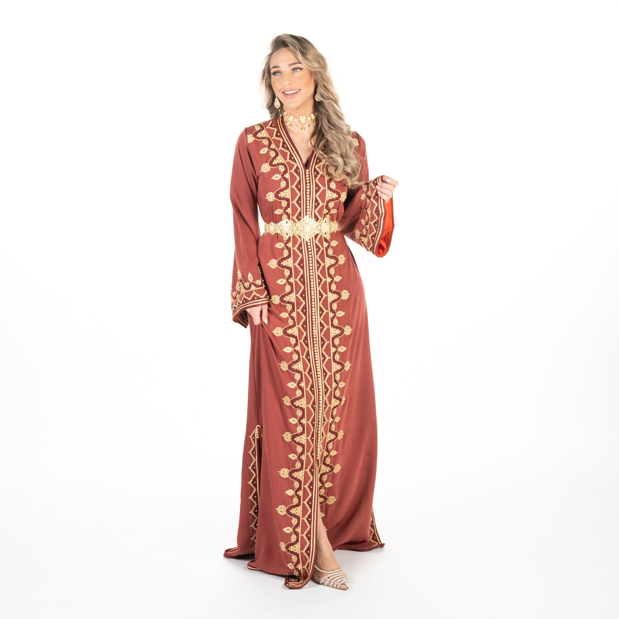 Caftan Sarina Dark Orange