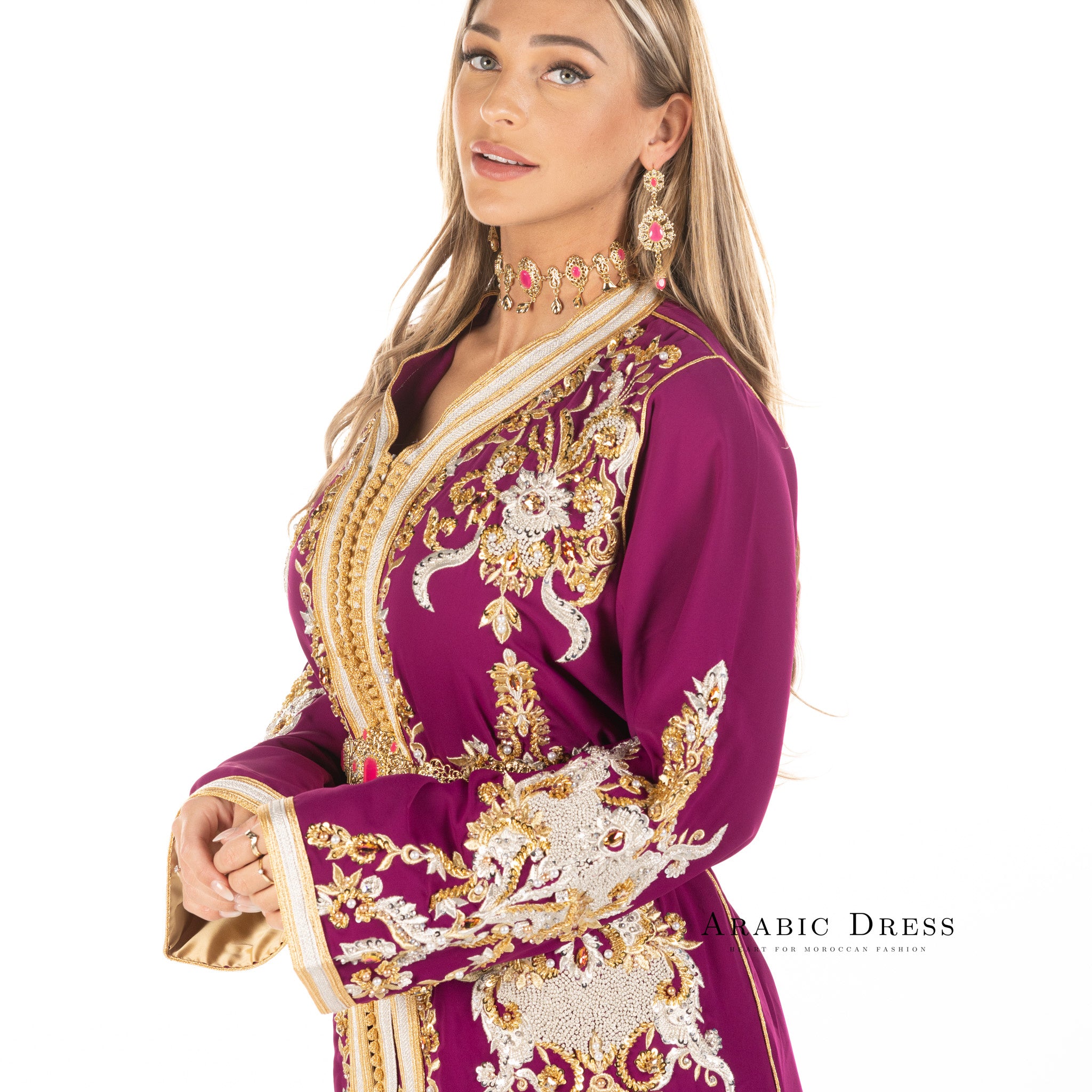 Caftan Louiza Magenta