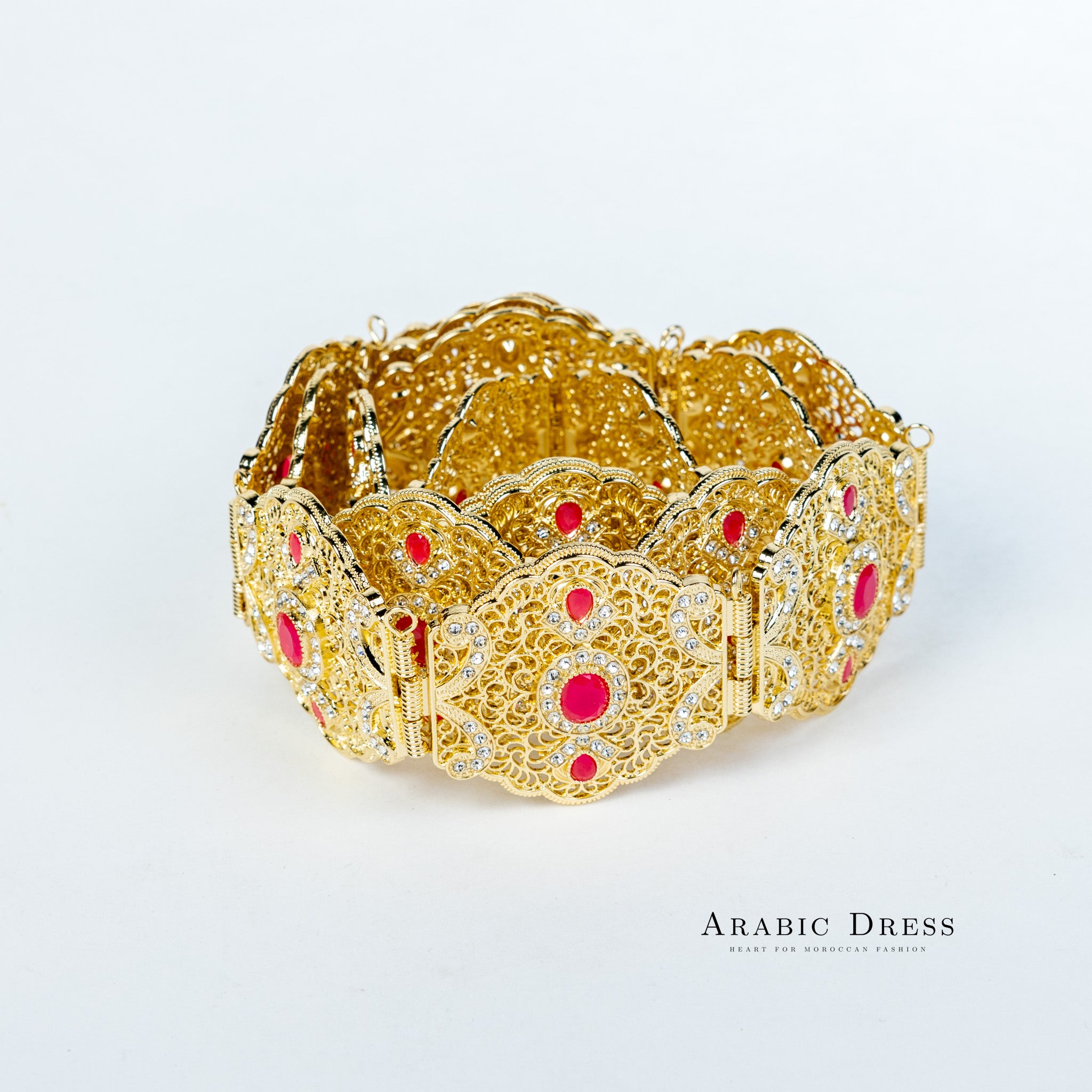 Ahri Gold/Fuchsia Belt