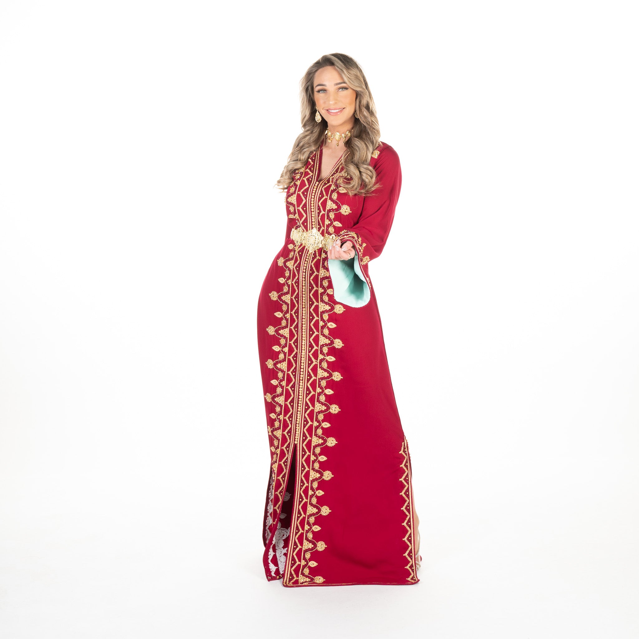 Caftan Sarina Pomegrante